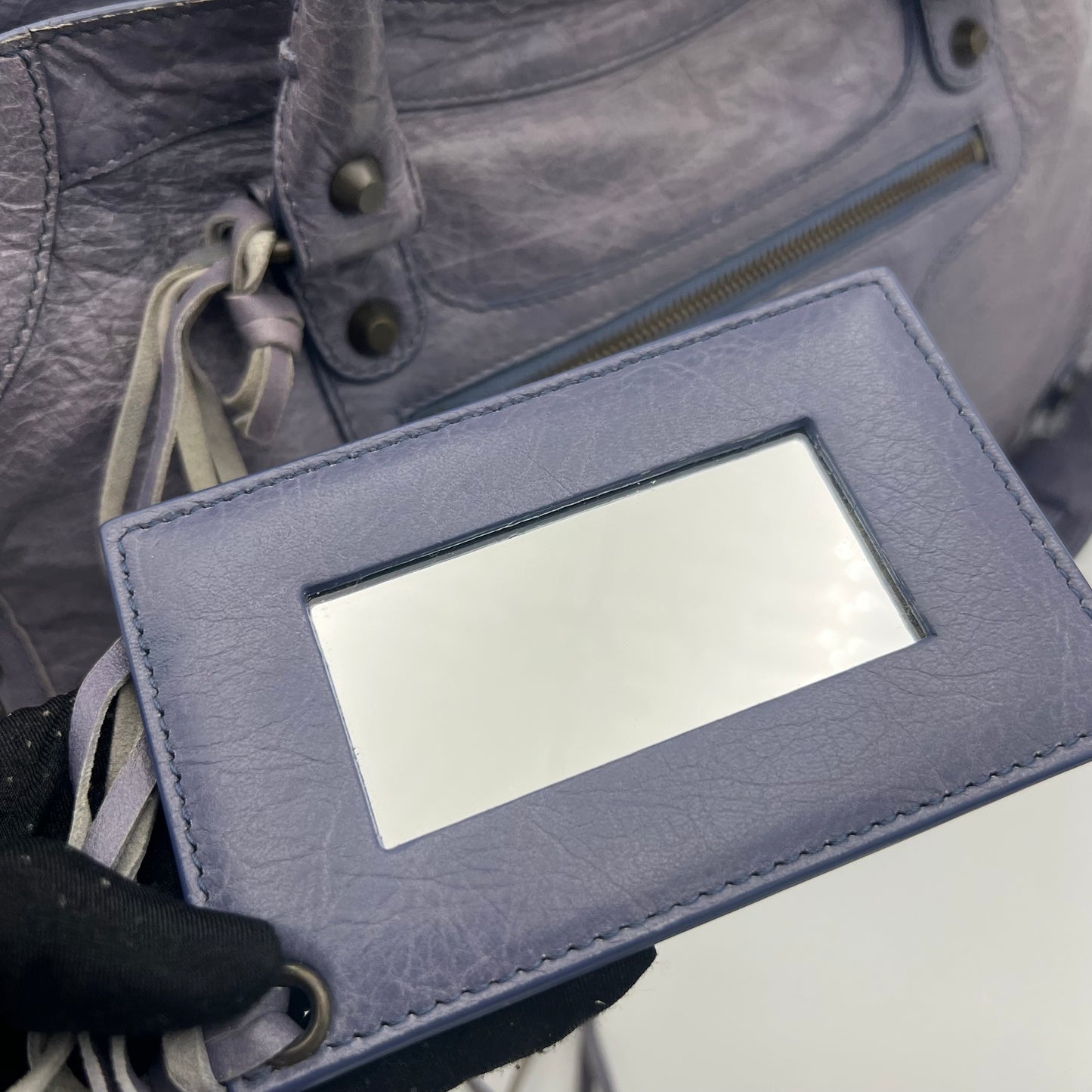 Balenciaga Glycine Lilac Leather Classic City