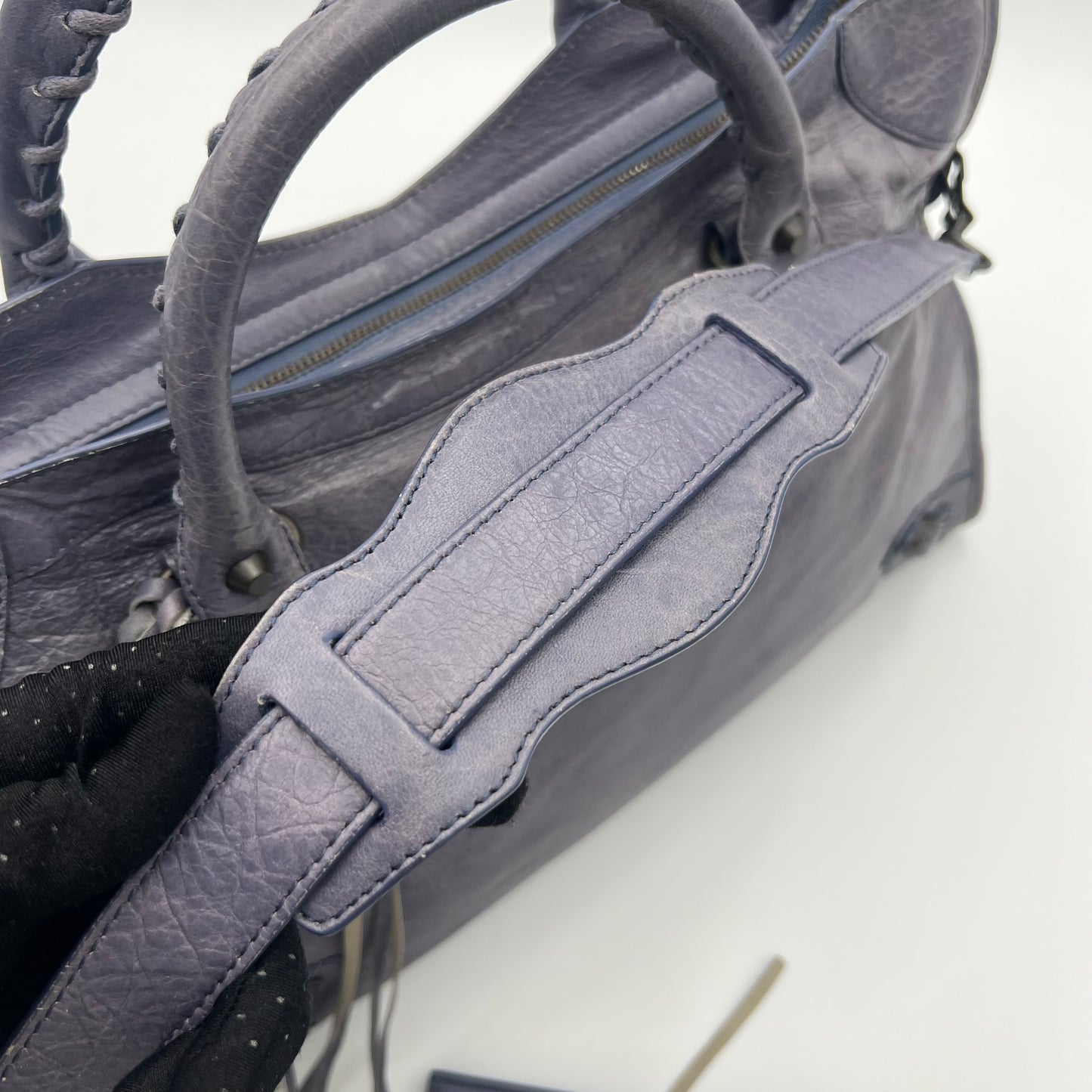 Balenciaga Glycine Lilac Leather Classic First