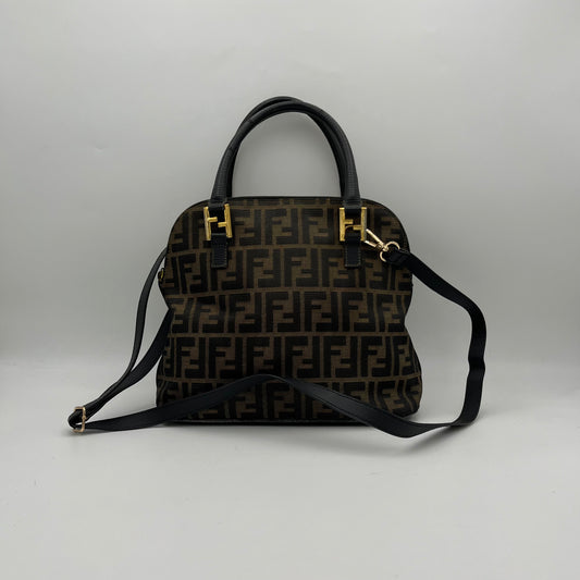 Fendi Tobacco Zucca Alma Handbag