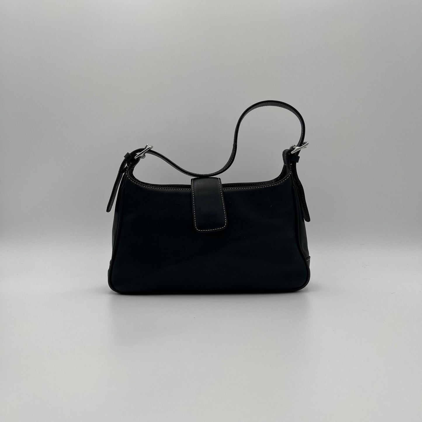 Coach Black Leather Hampton Shoulder Bag