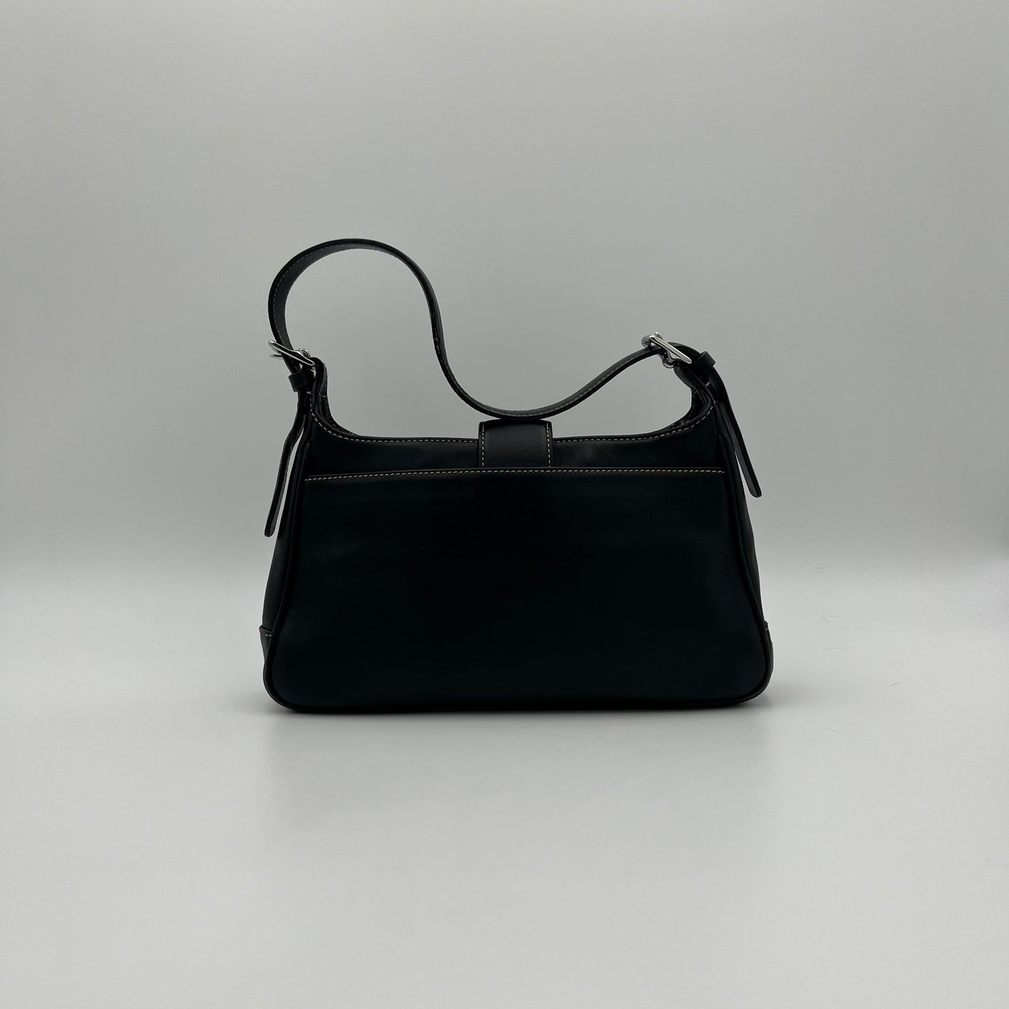Coach Black Leather Hampton Shoulder Bag