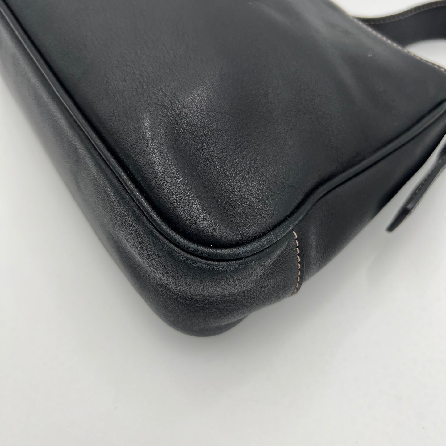 Coach Black Leather Hampton Shoulder Bag