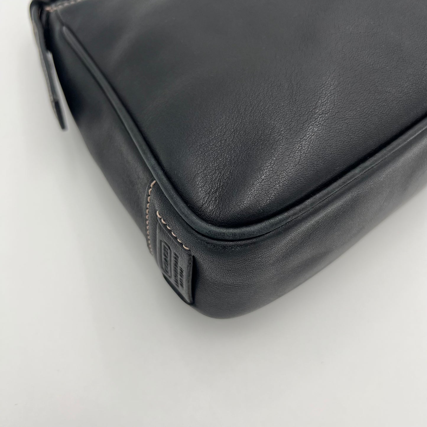 Coach Black Leather Hampton Shoulder Bag