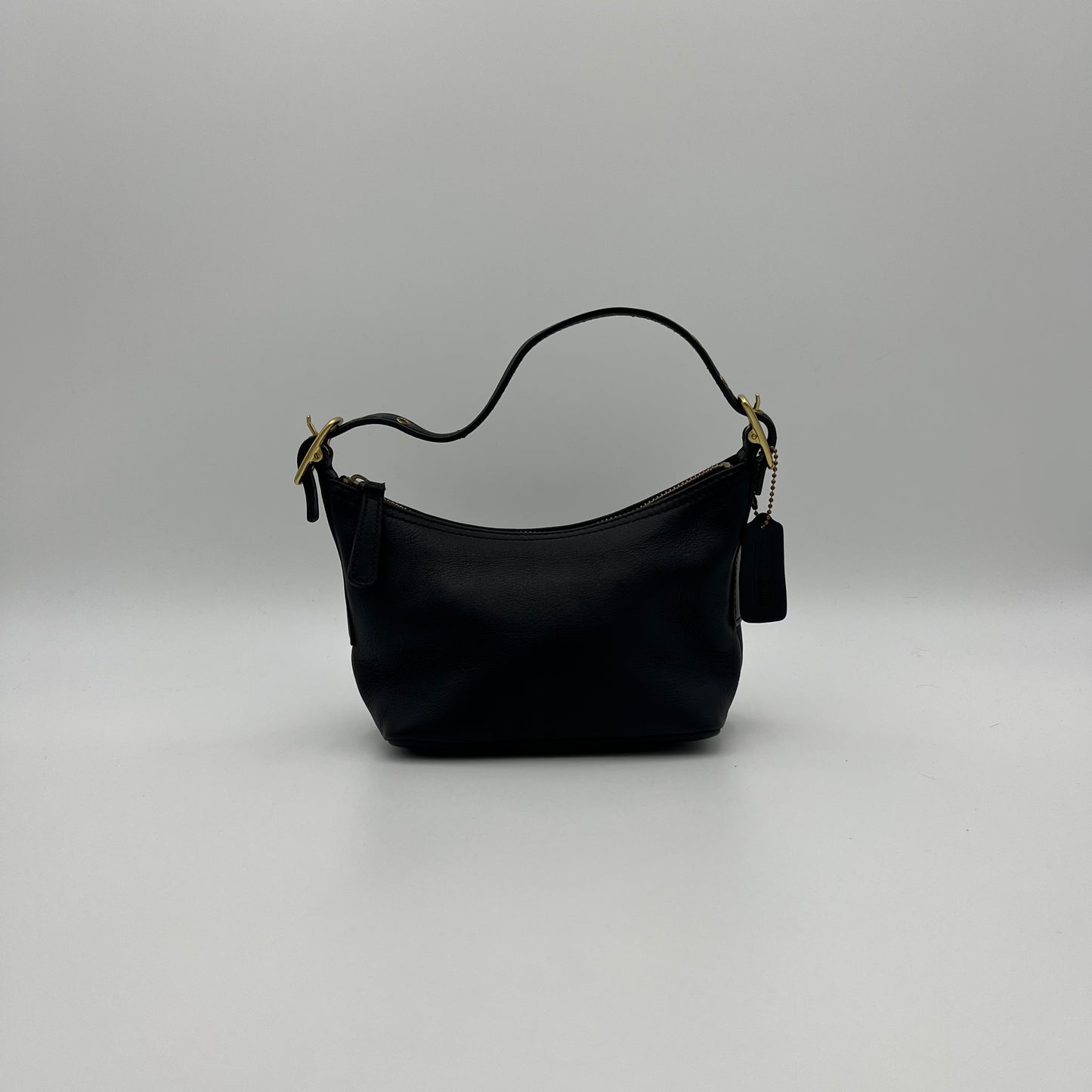 Coach Black Leather Small Legacy West Zip Hobo Bag GHW