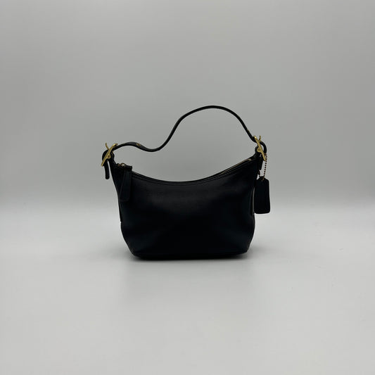 Coach Black Leather Small Legacy West Zip Hobo Bag GHW