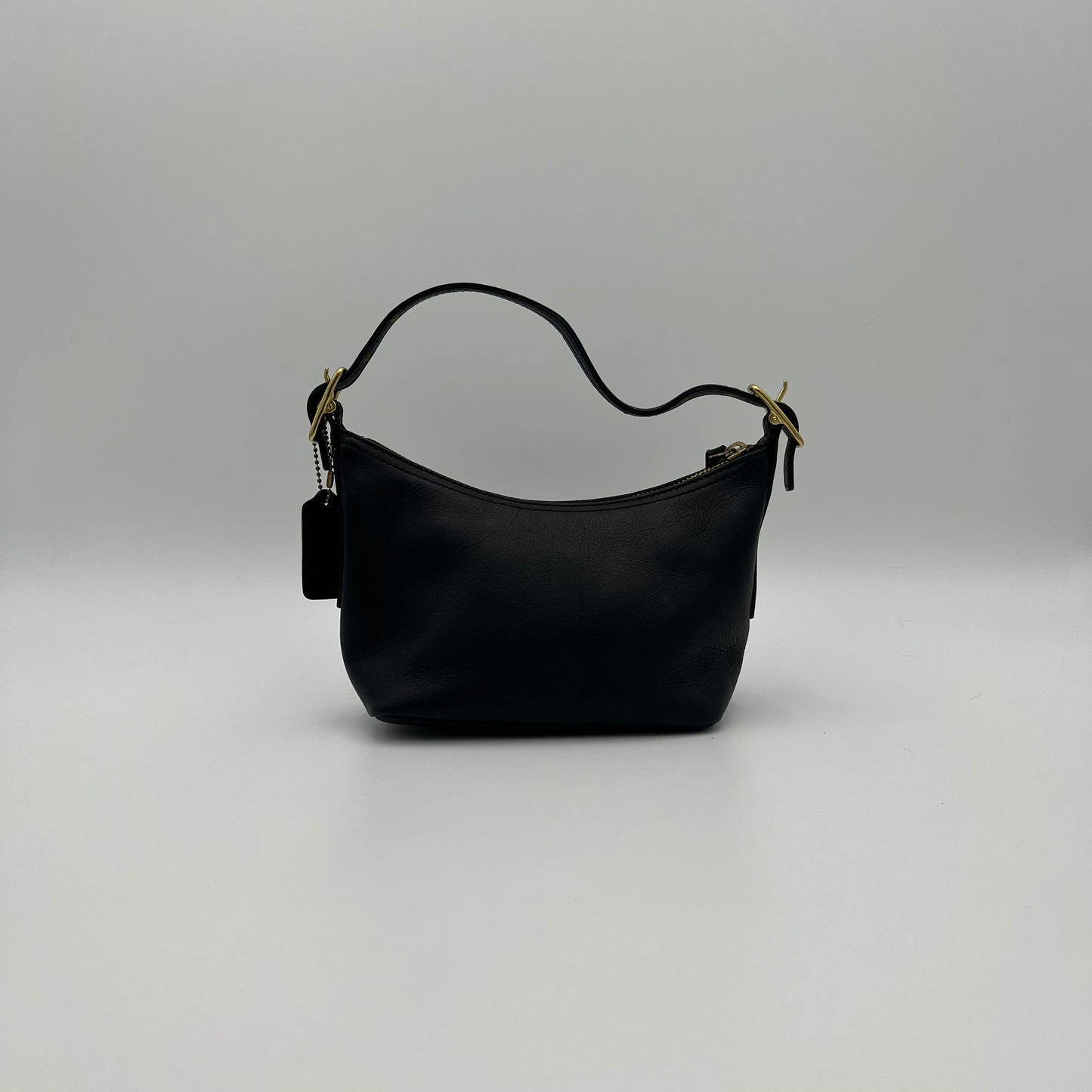 Coach Black Leather Small Legacy West Zip Hobo Bag GHW