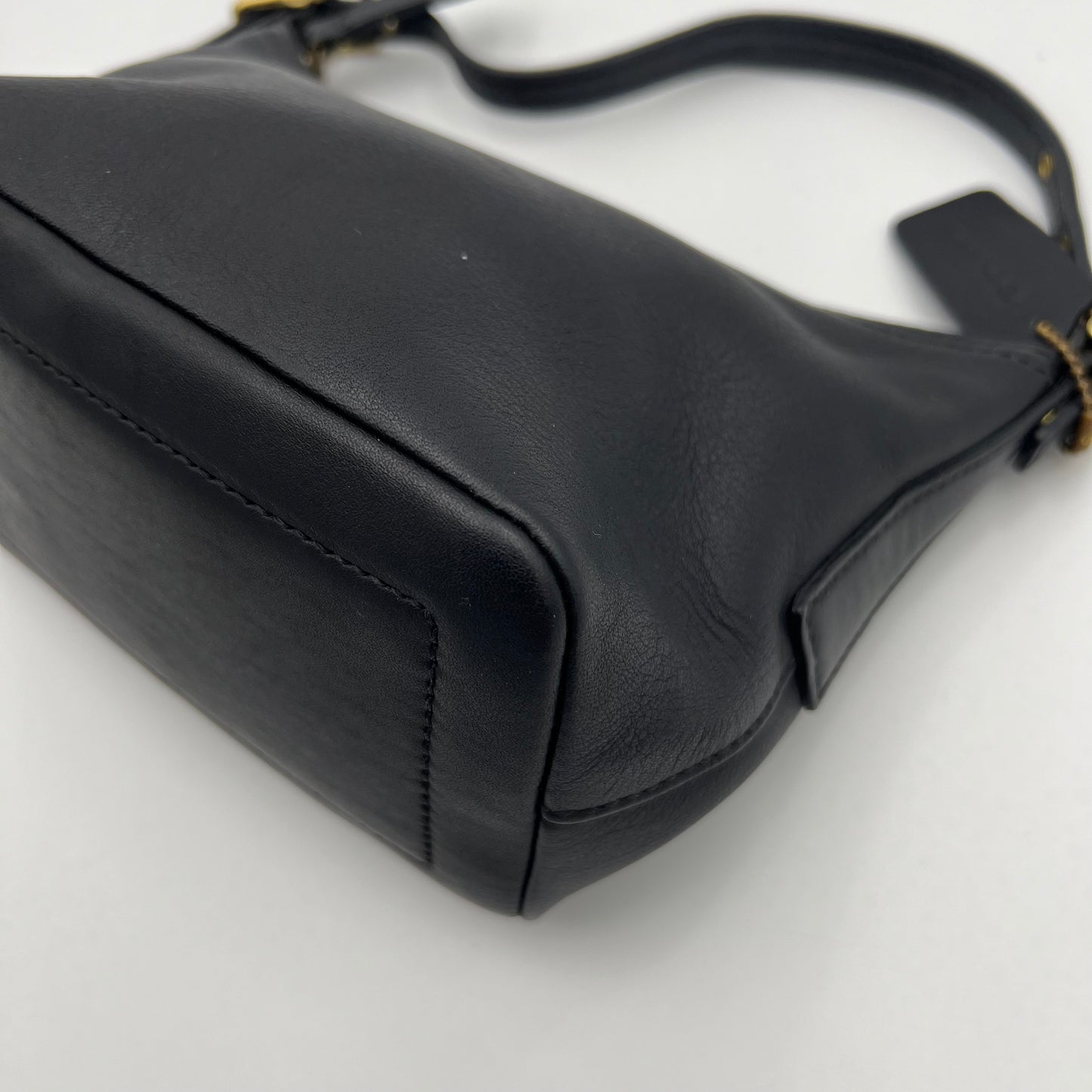 Coach Black Leather Small Legacy West Zip Hobo Bag GHW