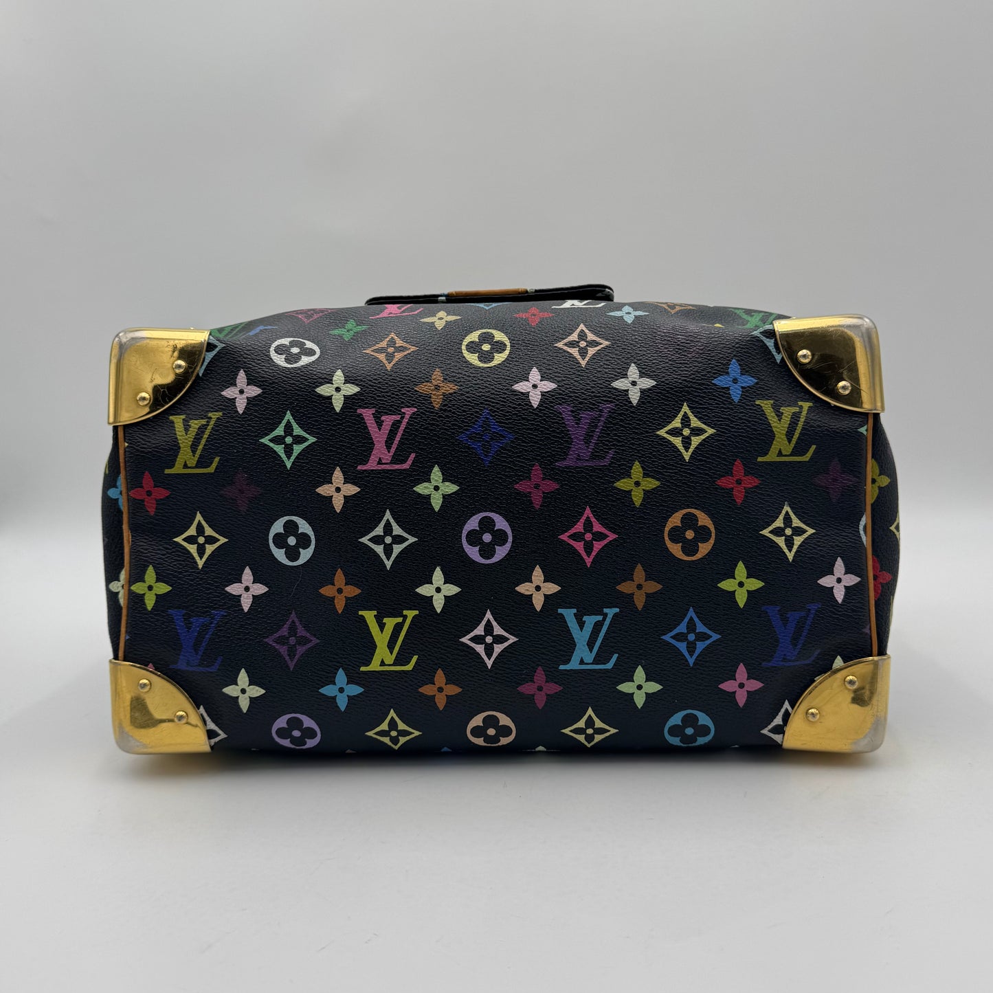 Louis Vuitton Takashi Murakami Black Multicolor Speedy 30