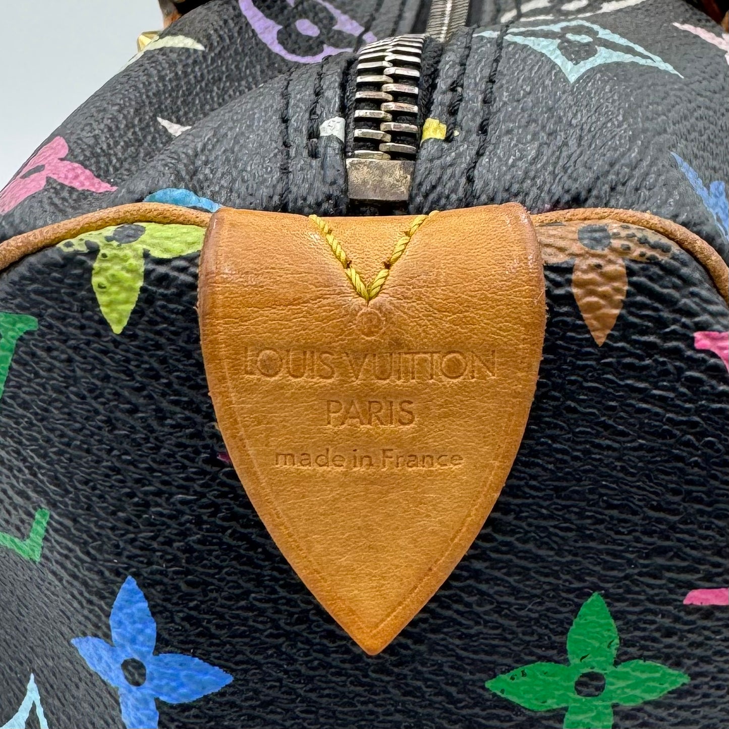 Louis Vuitton Takashi Murakami Black Multicolor Speedy 30