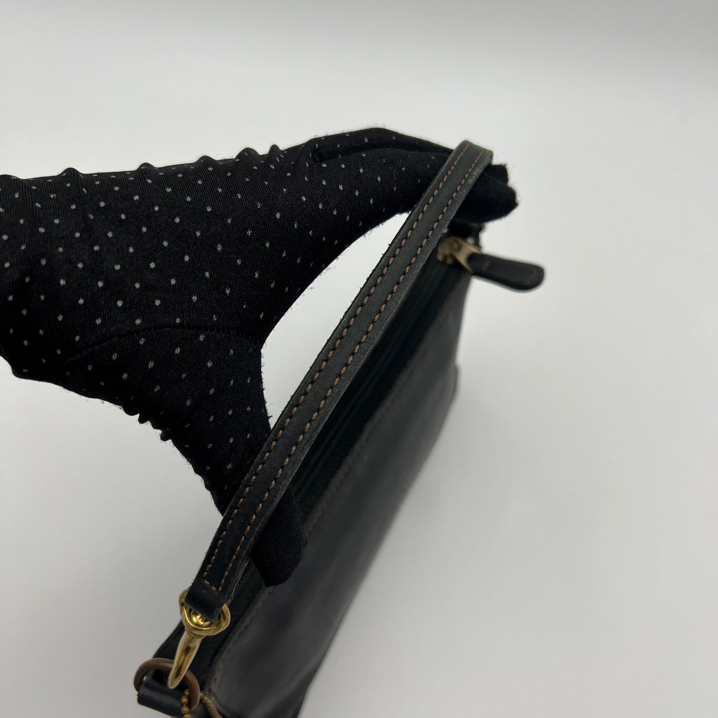 Coach Vintage Black Leather 9311 Pochette