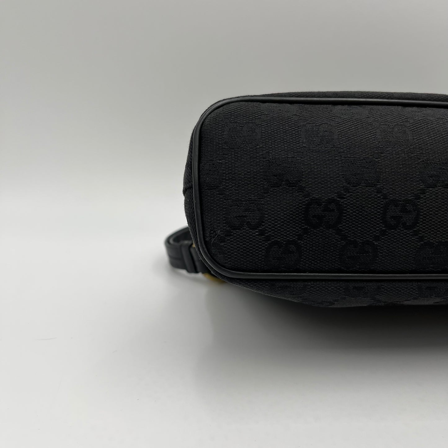 Gucci Black Monogram Canvas and Leather Ellington Shoulder Bag