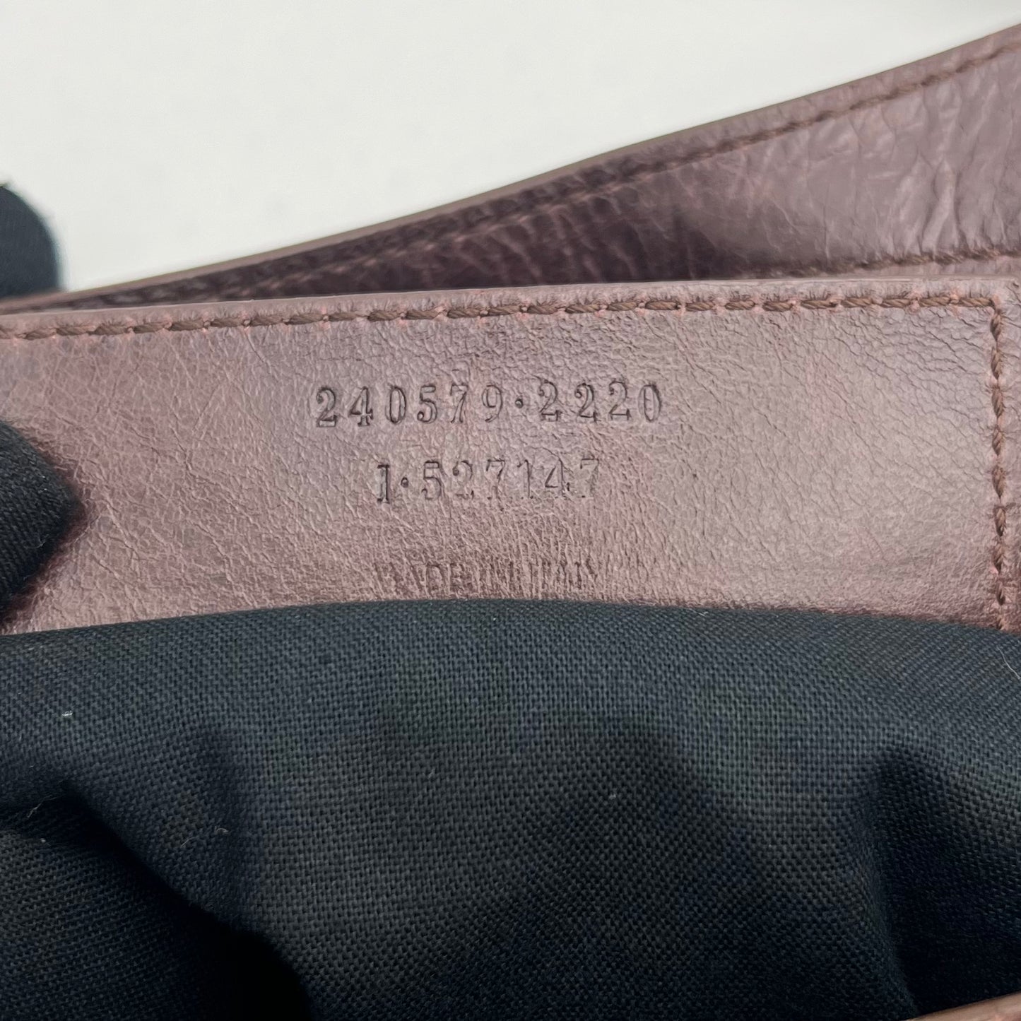 Balenciaga Dark Brown Leather Classic Town