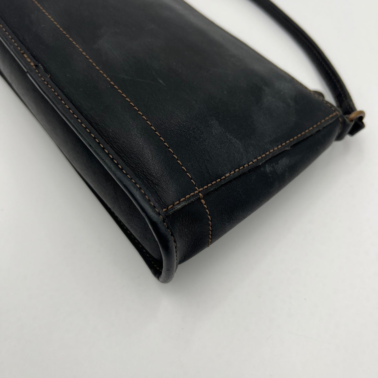 Coach Vintage Black Leather 9311 Pochette