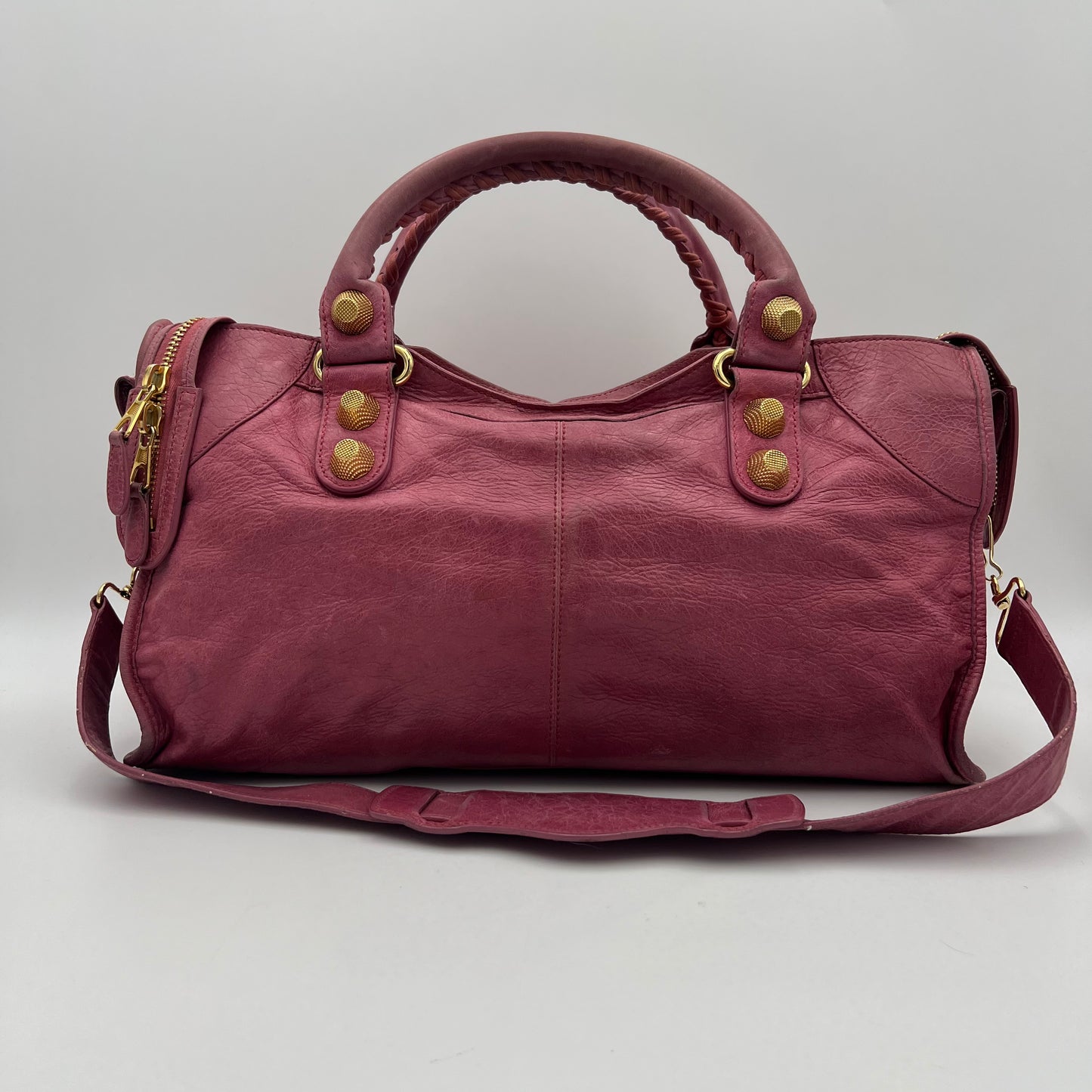 Balenciaga Pink Leather Giant 21 Part Time Bag GHW