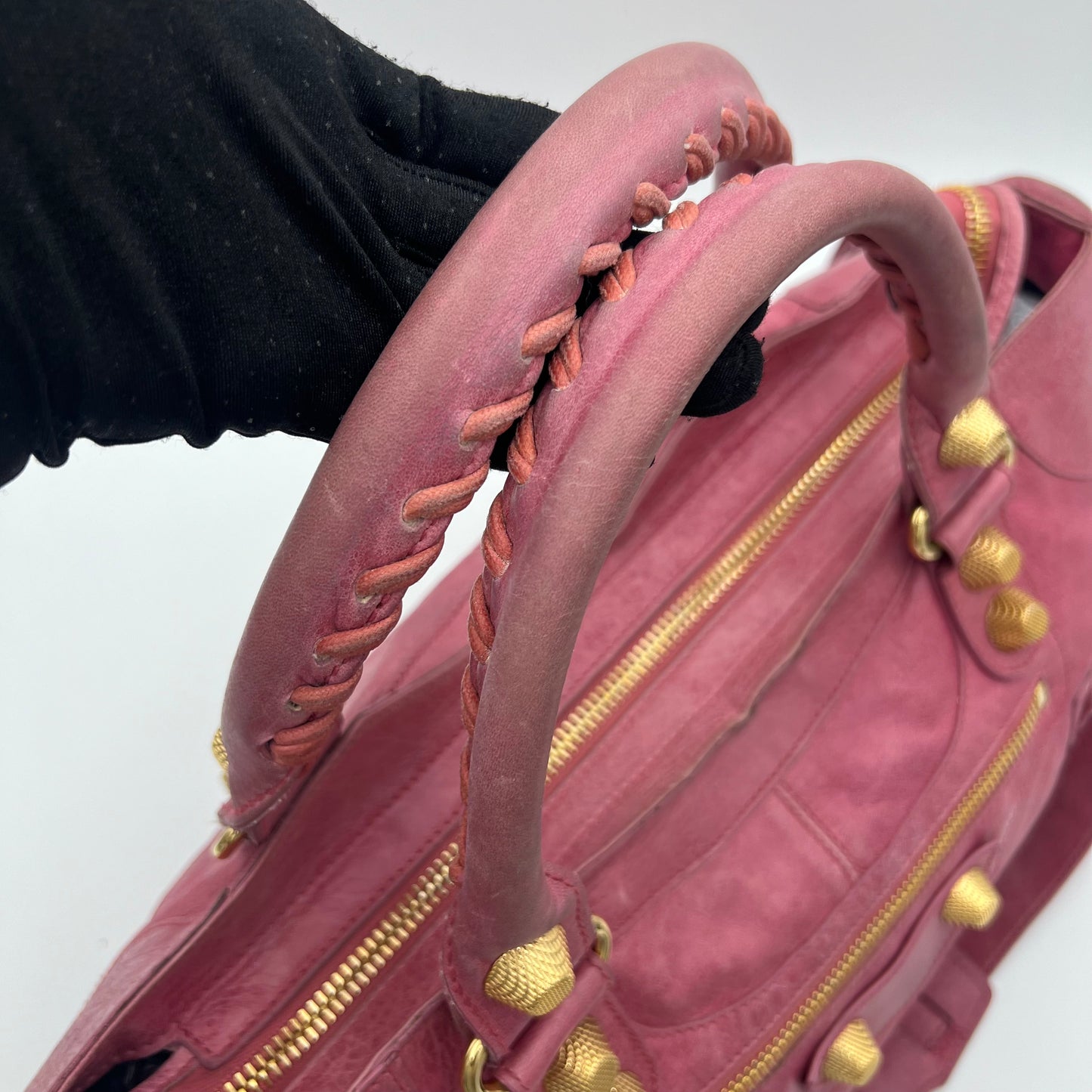 Balenciaga Pink Leather Giant 21 Part Time Bag GHW