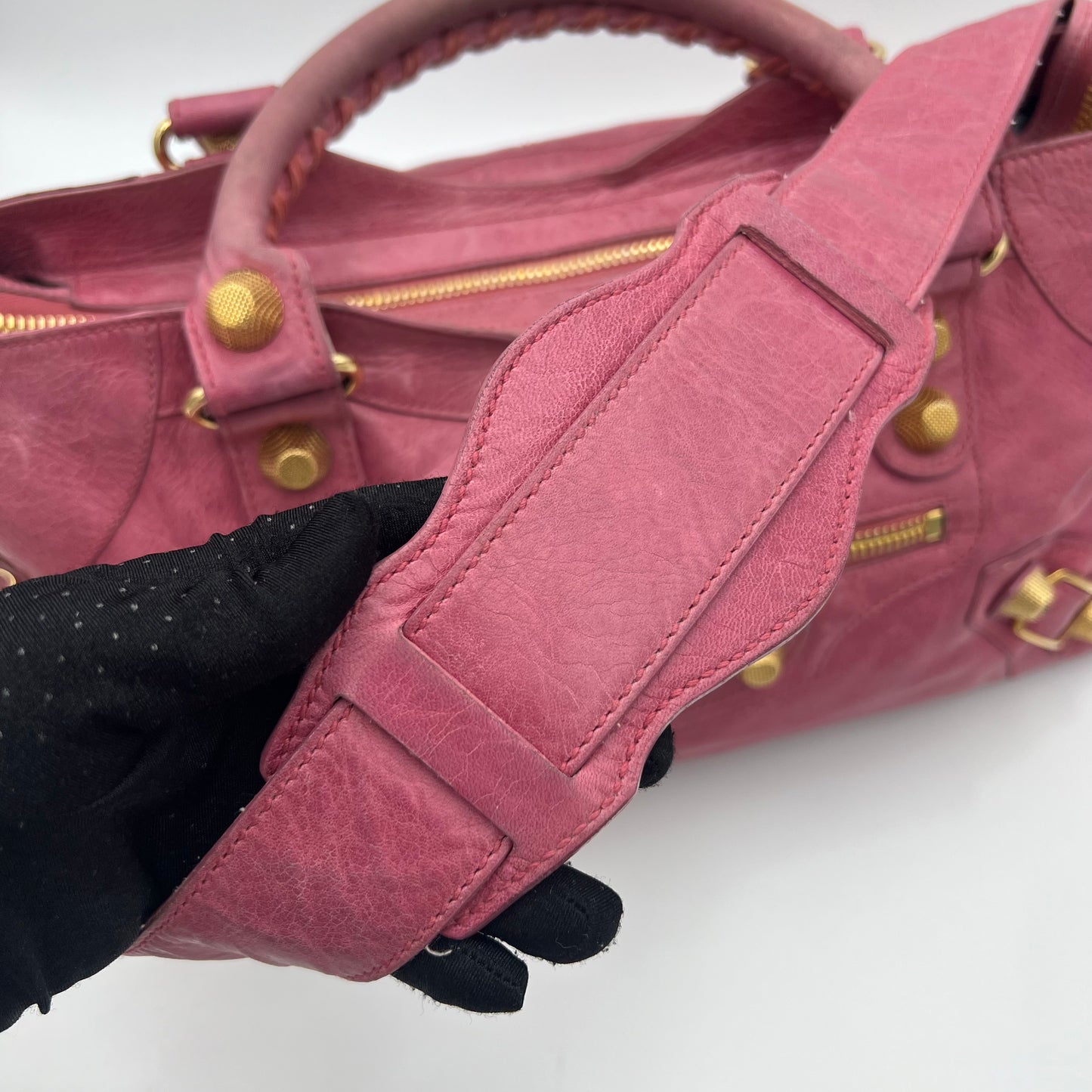 Balenciaga Pink Leather Giant 21 Part Time Bag GHW