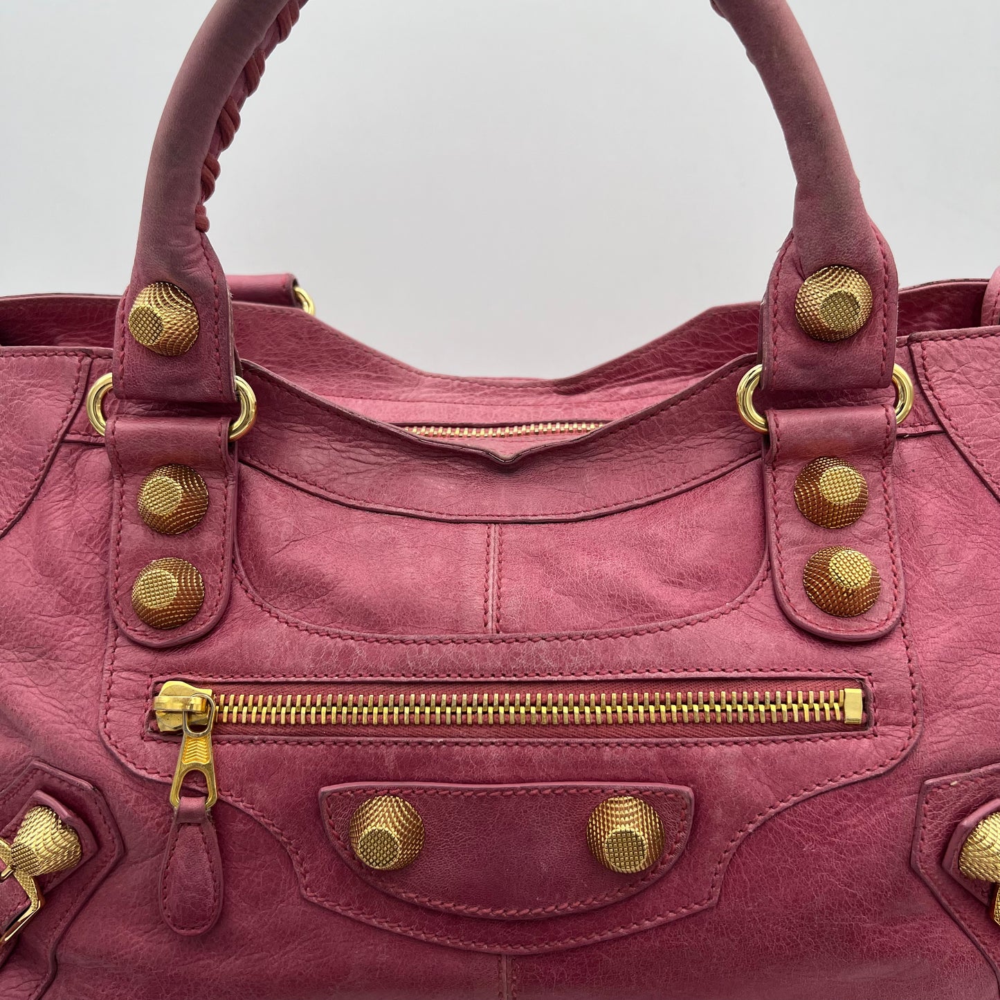 Balenciaga Pink Leather Giant 21 Part Time Bag GHW