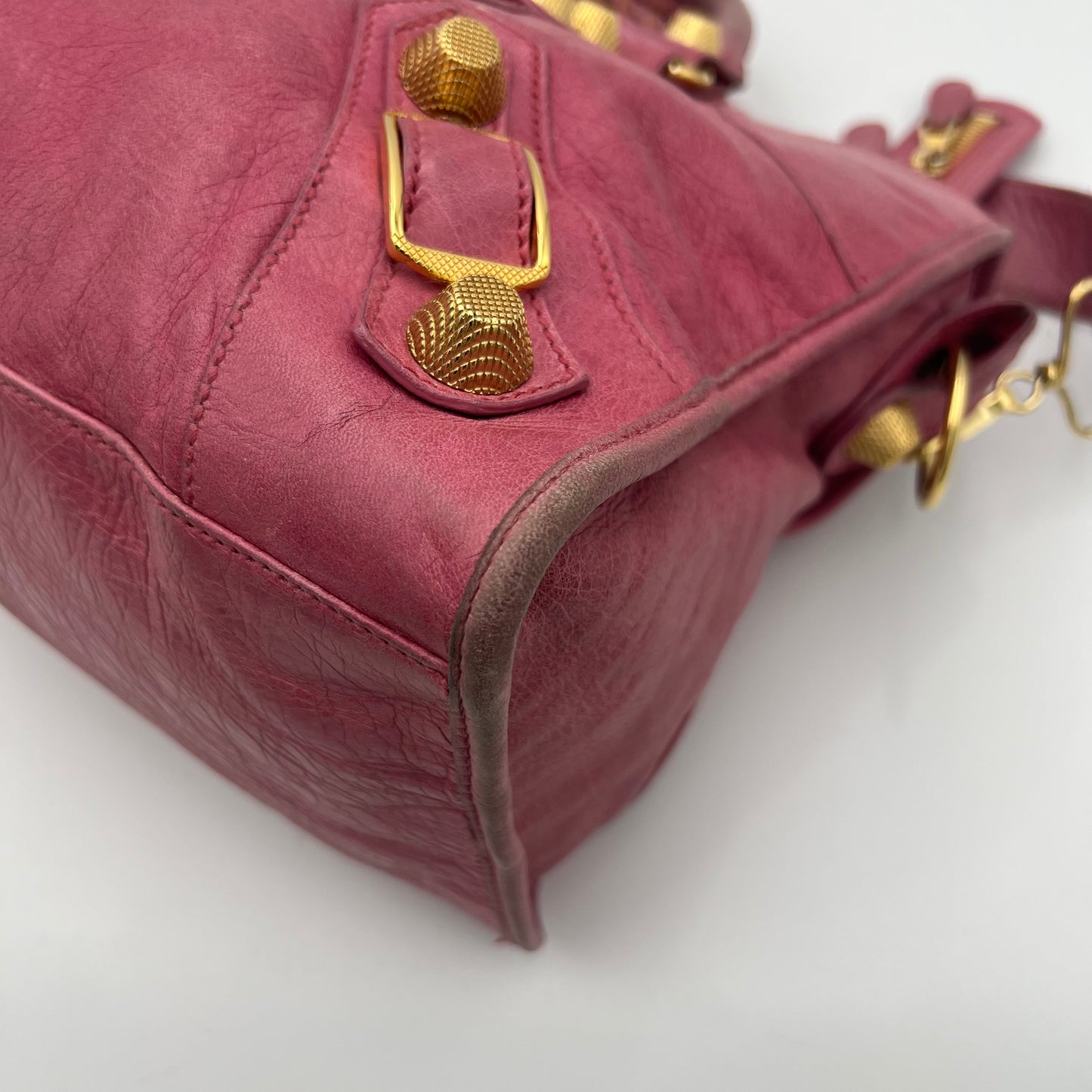 Balenciaga Pink Leather Giant 21 Part Time Bag GHW