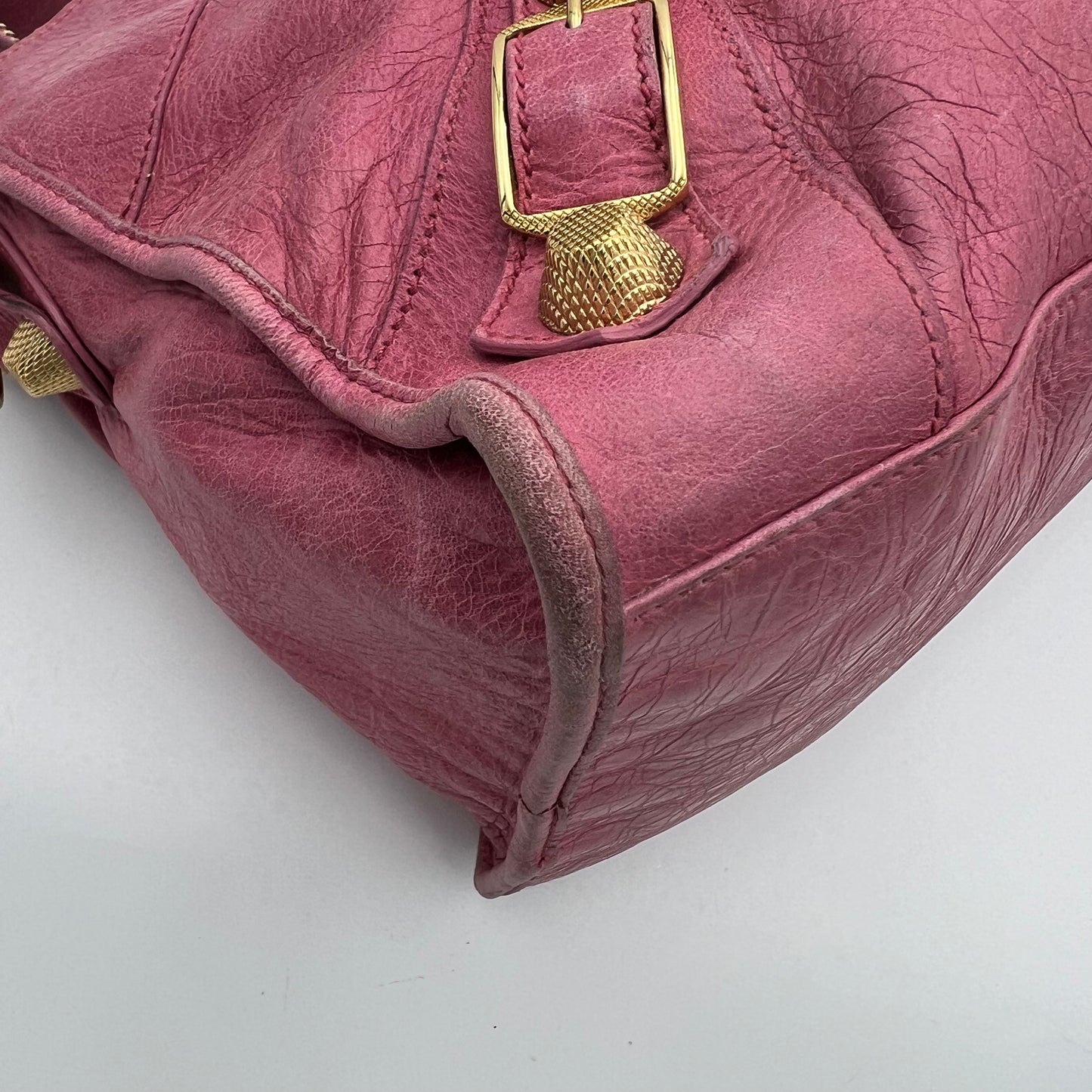 Balenciaga Pink Leather Giant 21 Part Time Bag GHW