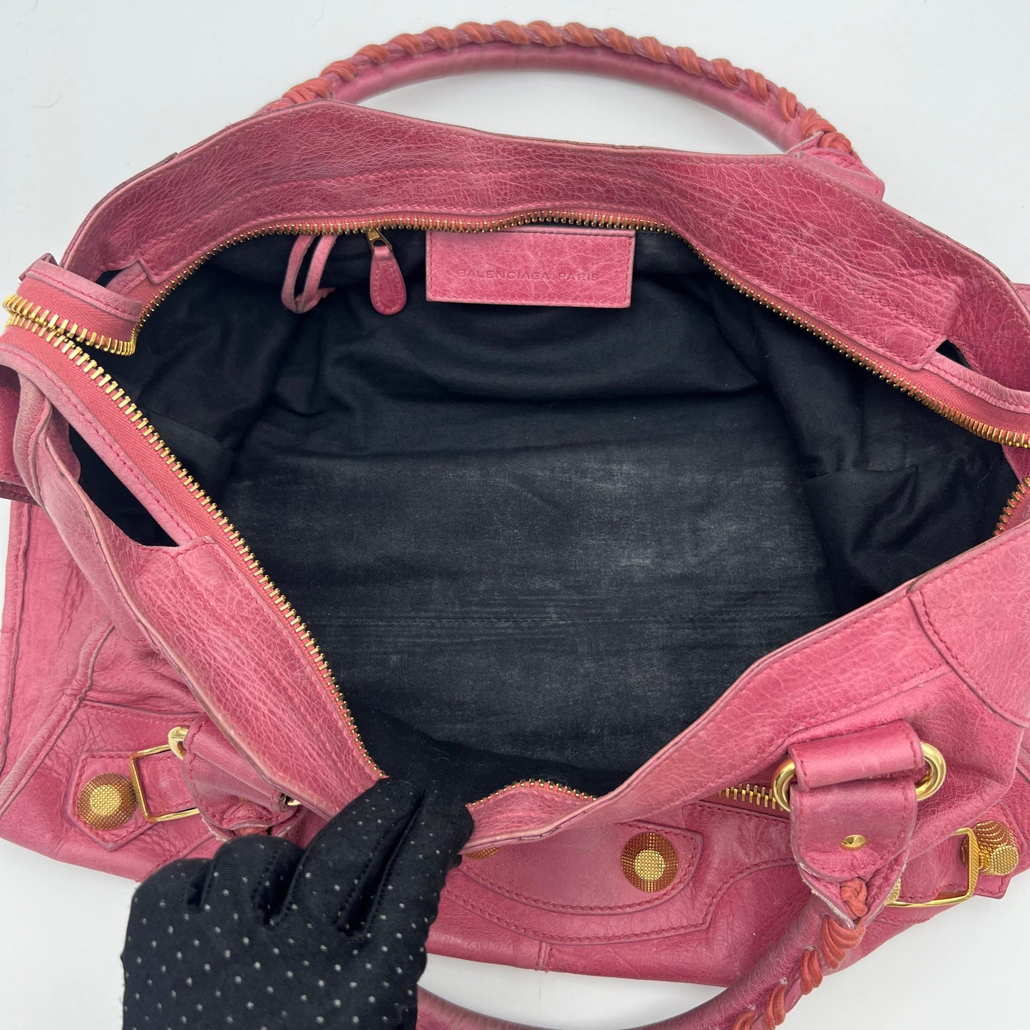 Balenciaga Pink Leather Giant 21 Part Time Bag GHW