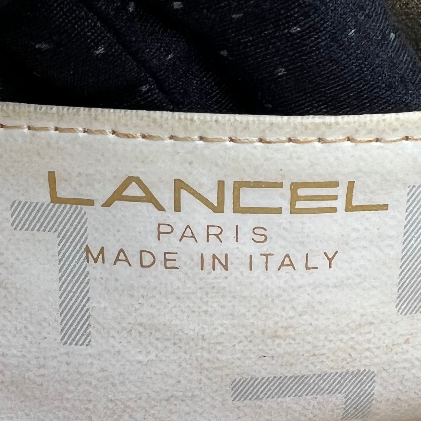 Lancel Paris Red Woven Chain Bag