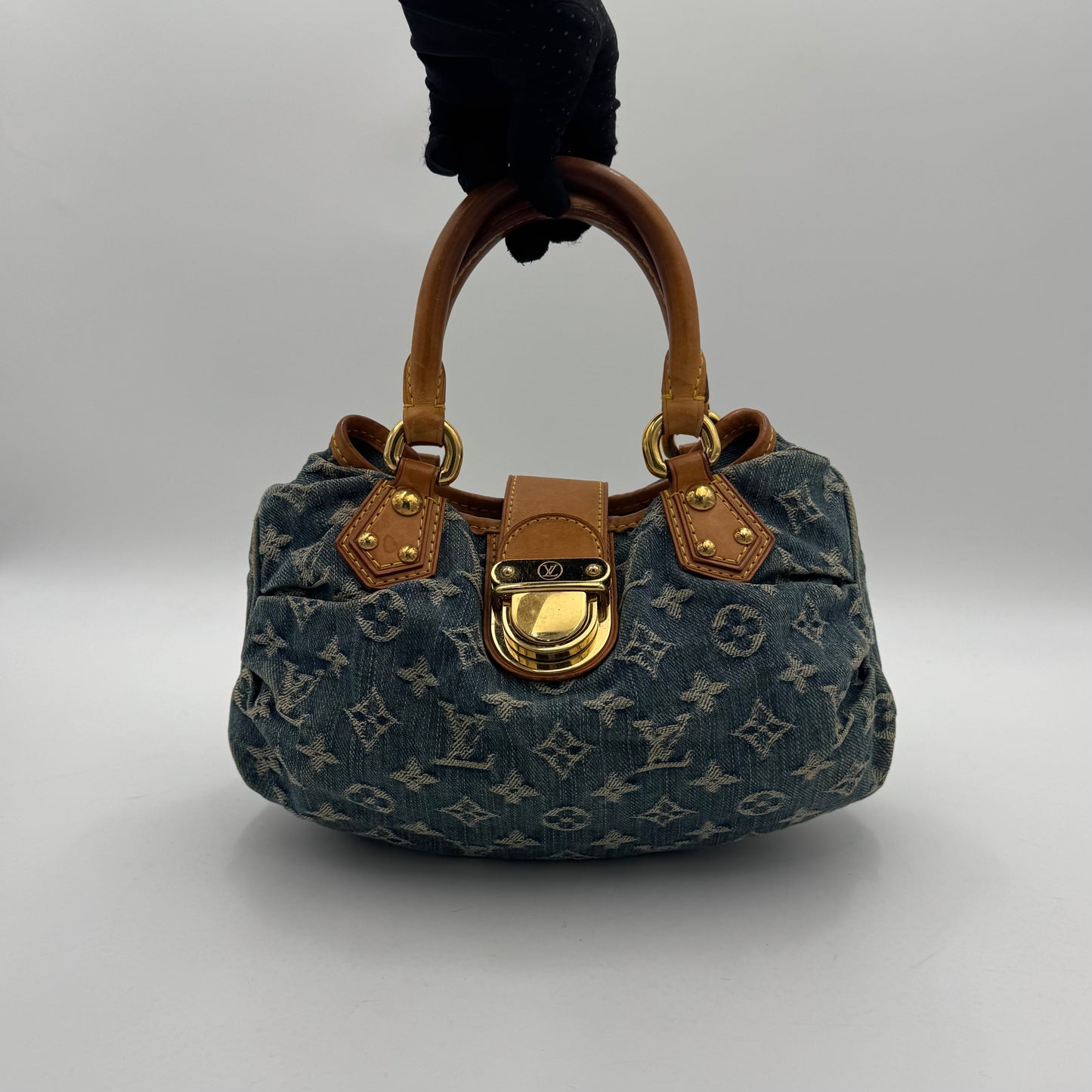 Louis Vuitton Blue Monogram Denim Pleaty Bag