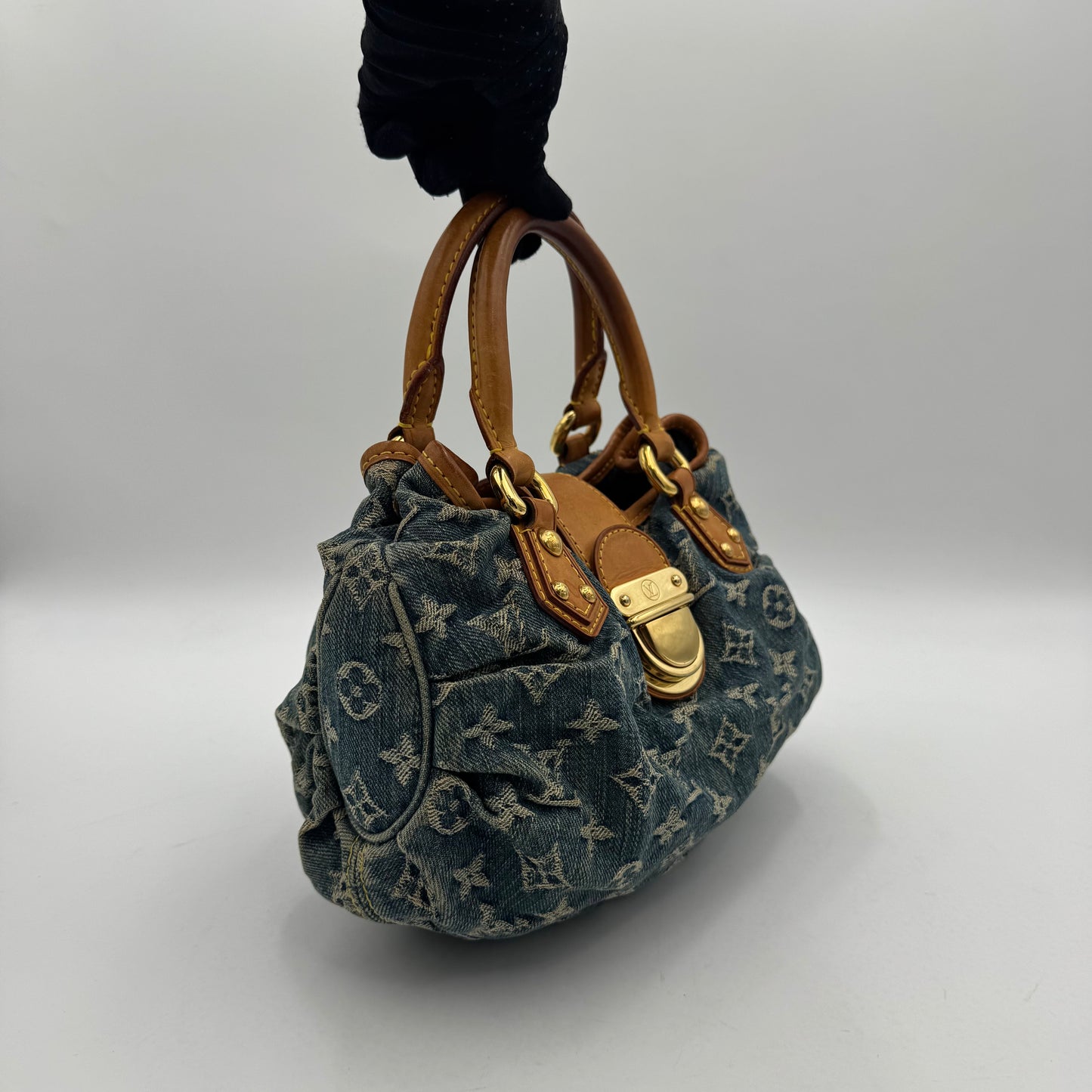 Louis Vuitton Blue Monogram Denim Pleaty Bag