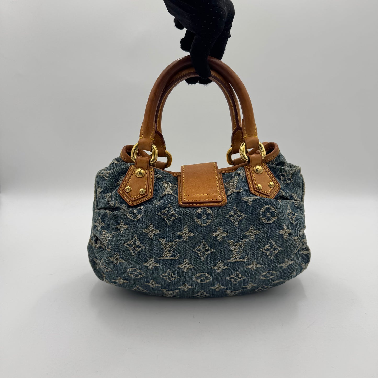 Louis Vuitton Blue Monogram Denim Pleaty Bag