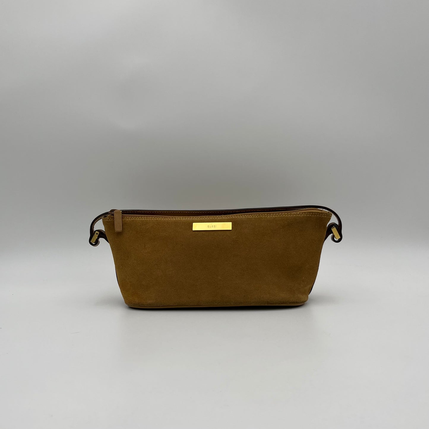 Gucci Yellow Suede Boat Pochette