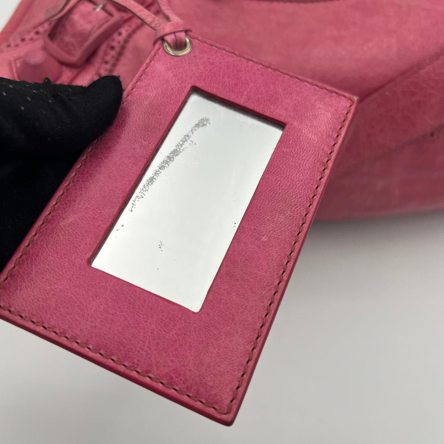 Balenciaga Pink Leather Giant Brogues City