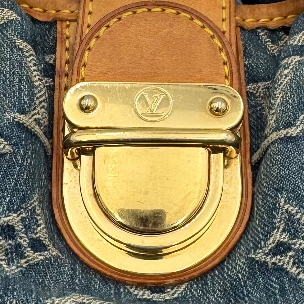 Louis Vuitton Blue Monogram Denim Pleaty Bag