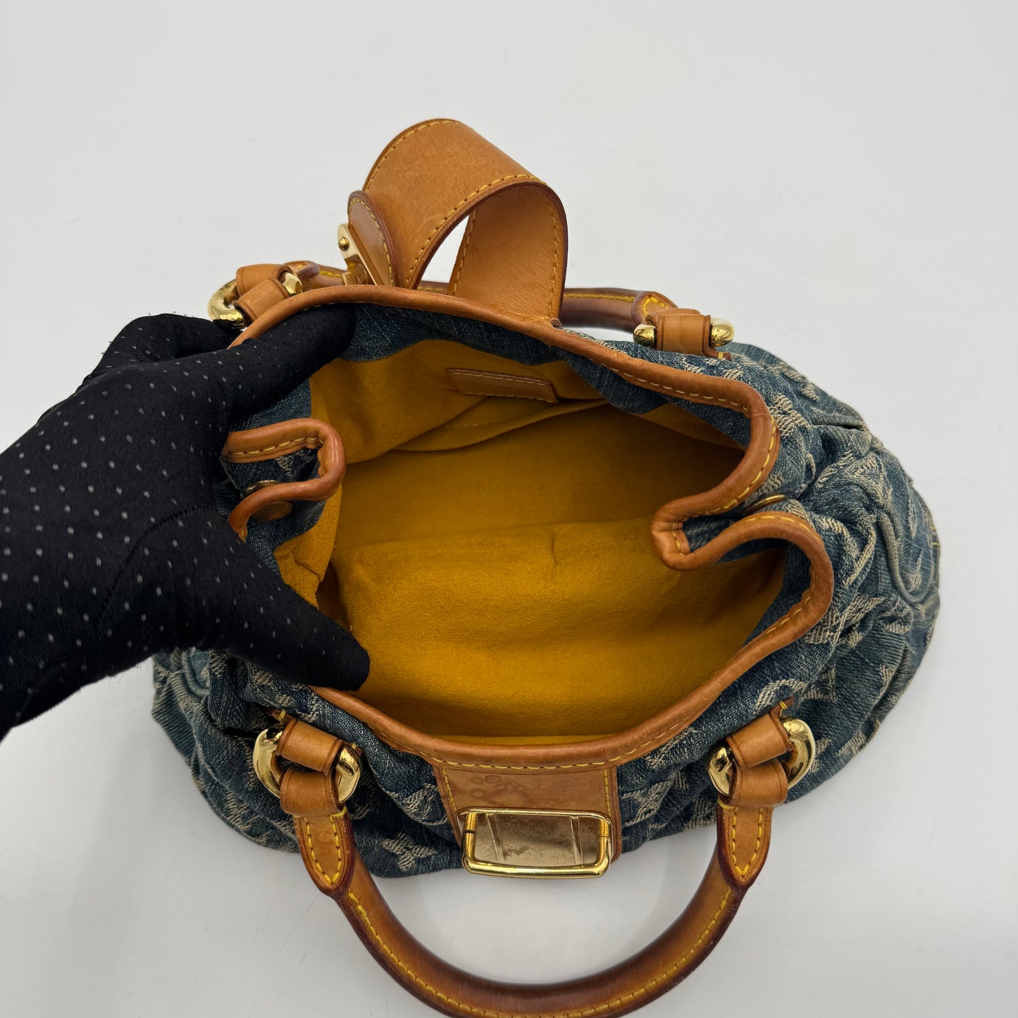 Louis Vuitton Blue Monogram Denim Pleaty Bag