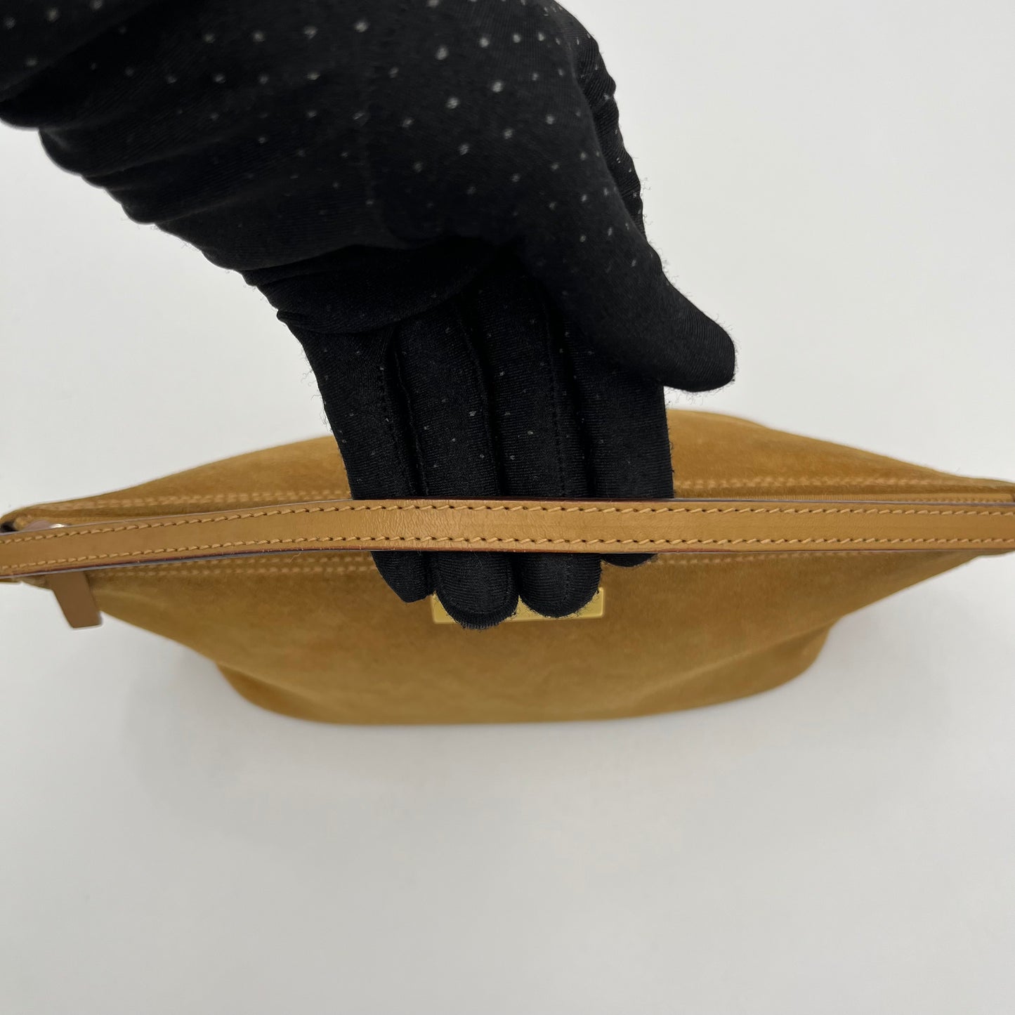 Gucci Yellow Suede Boat Pochette