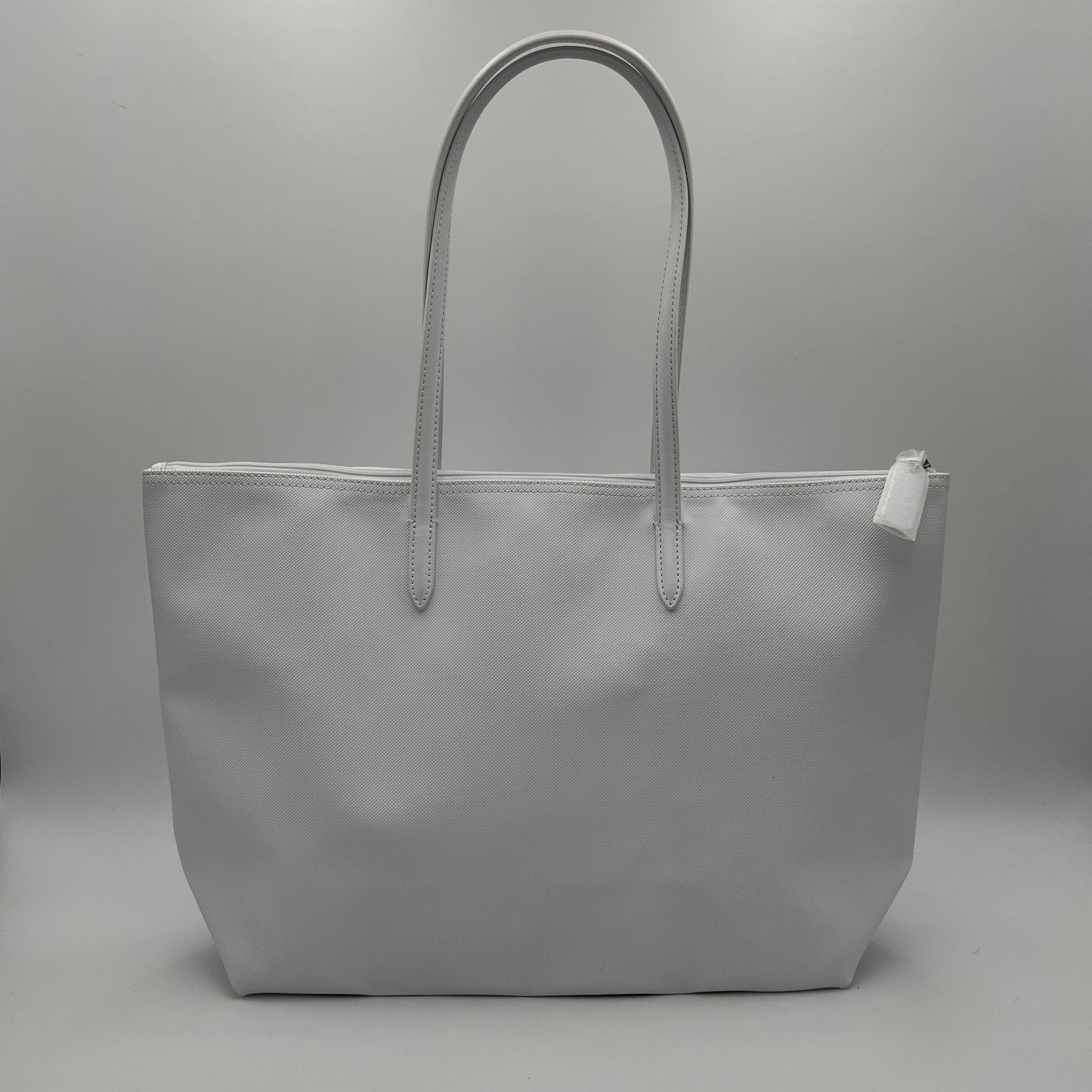 Lacoste White Shopping Tote Bag