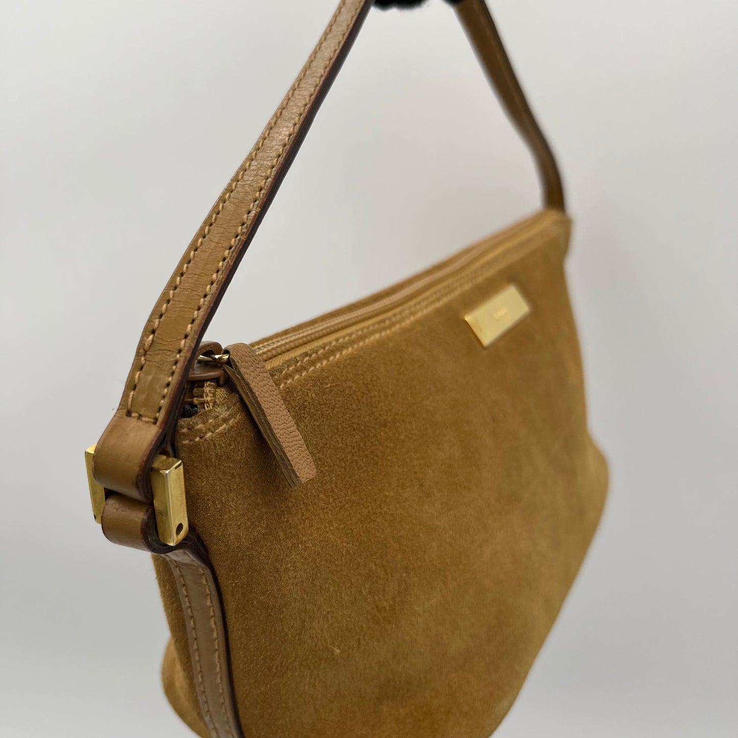 Gucci Yellow Suede Boat Pochette