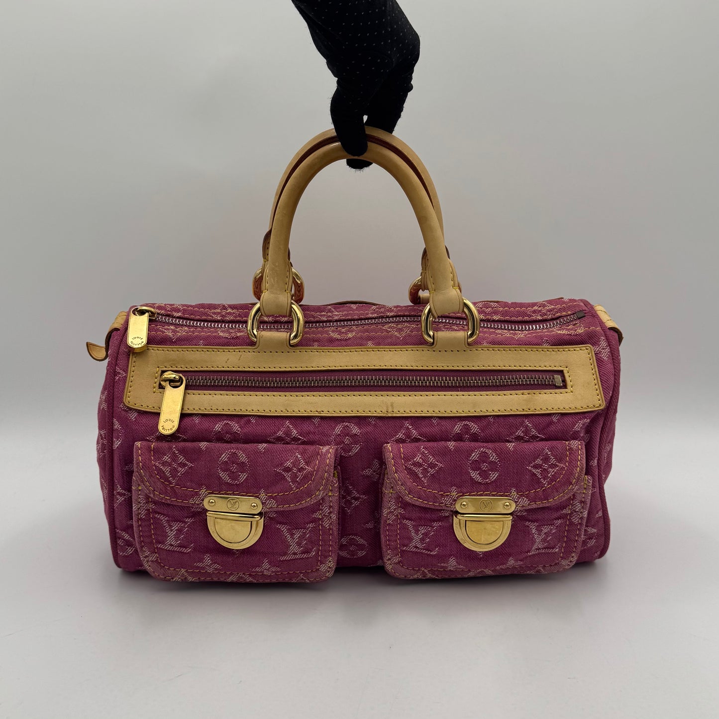 Louis Vuitton Pink Monogram Denim Neo Speedy