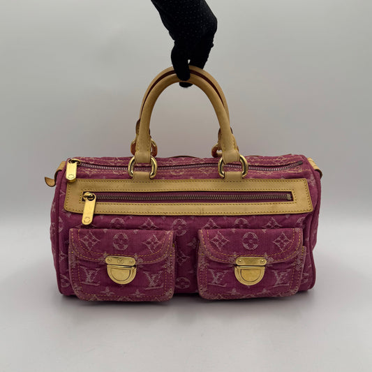 Louis Vuitton Pink Monogram Denim Neo Speedy