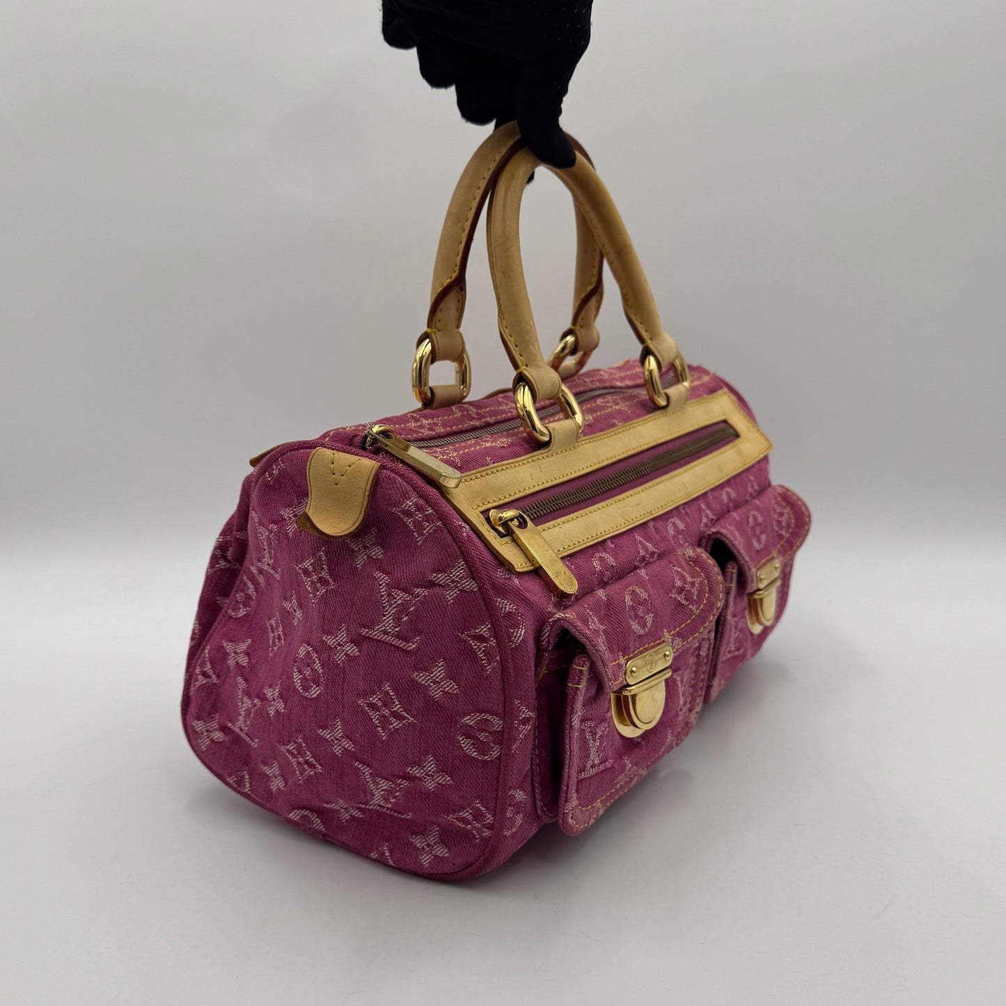 Louis Vuitton Pink Monogram Denim Neo Speedy