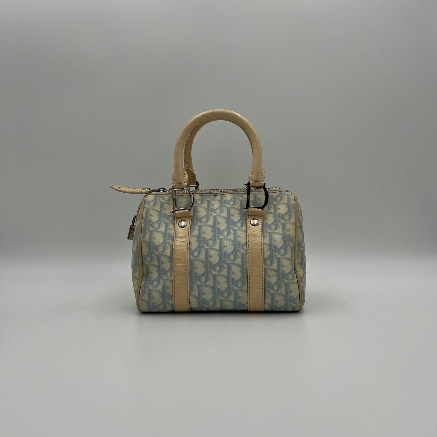 Christian Dior Light Blue Trotter PVC Boston 20