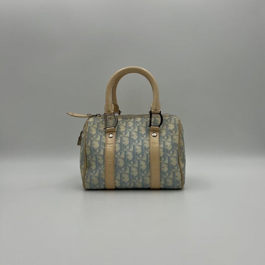 Christian Dior Light Blue Trotter PVC Boston 20