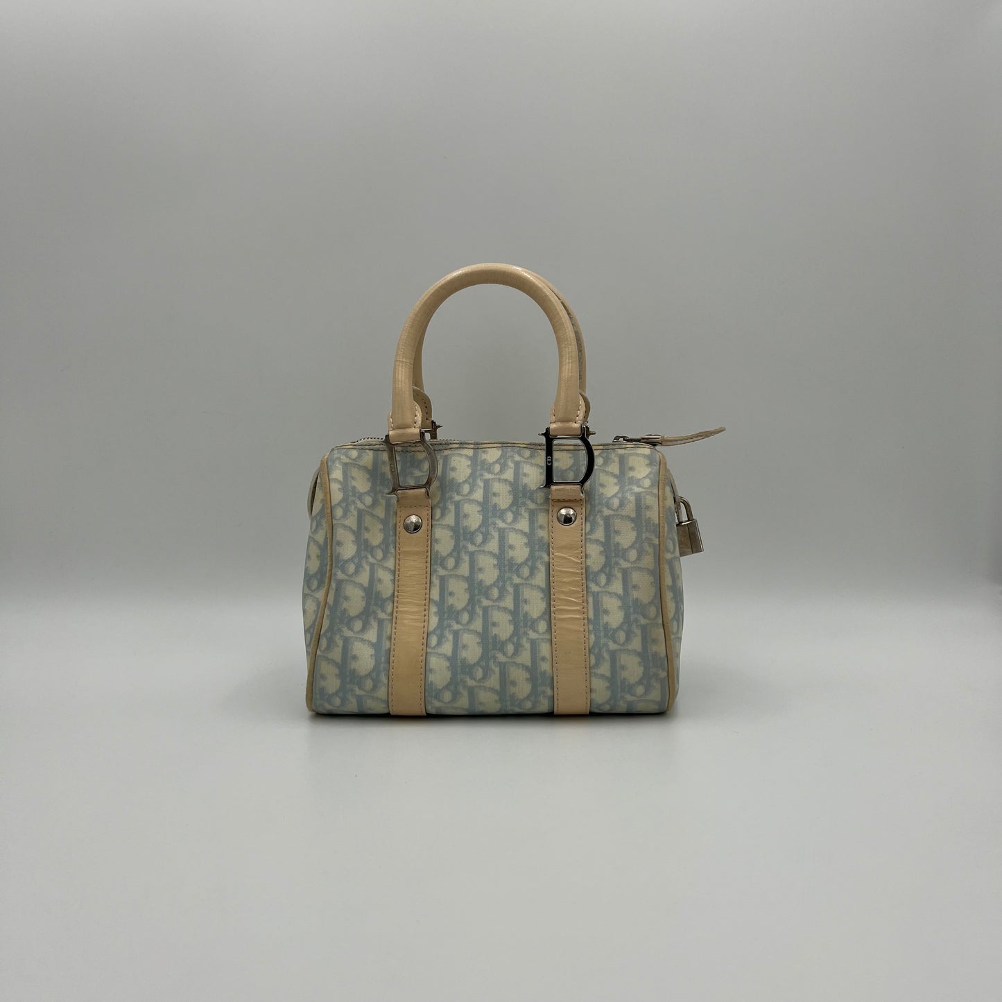 Christian Dior Light Blue Trotter PVC Boston 20