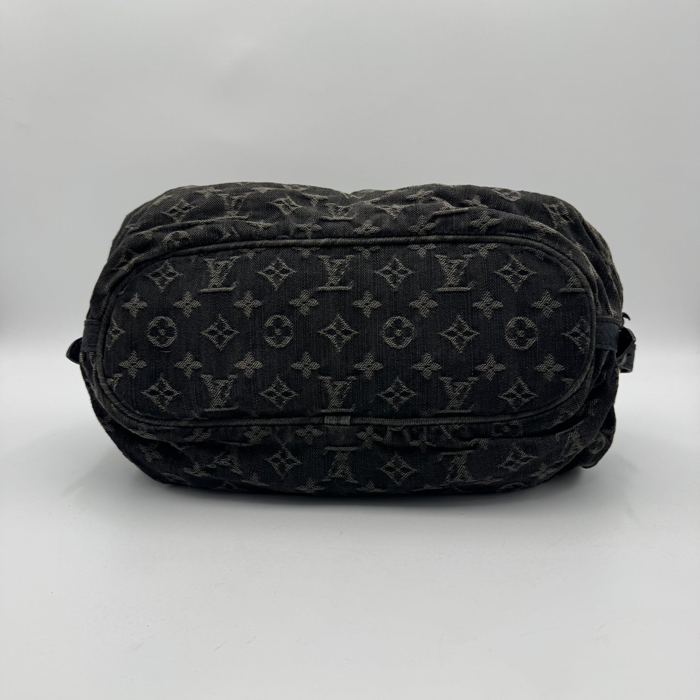 Louis Vuitton Black Monogram Denim Mahina XS Bag
