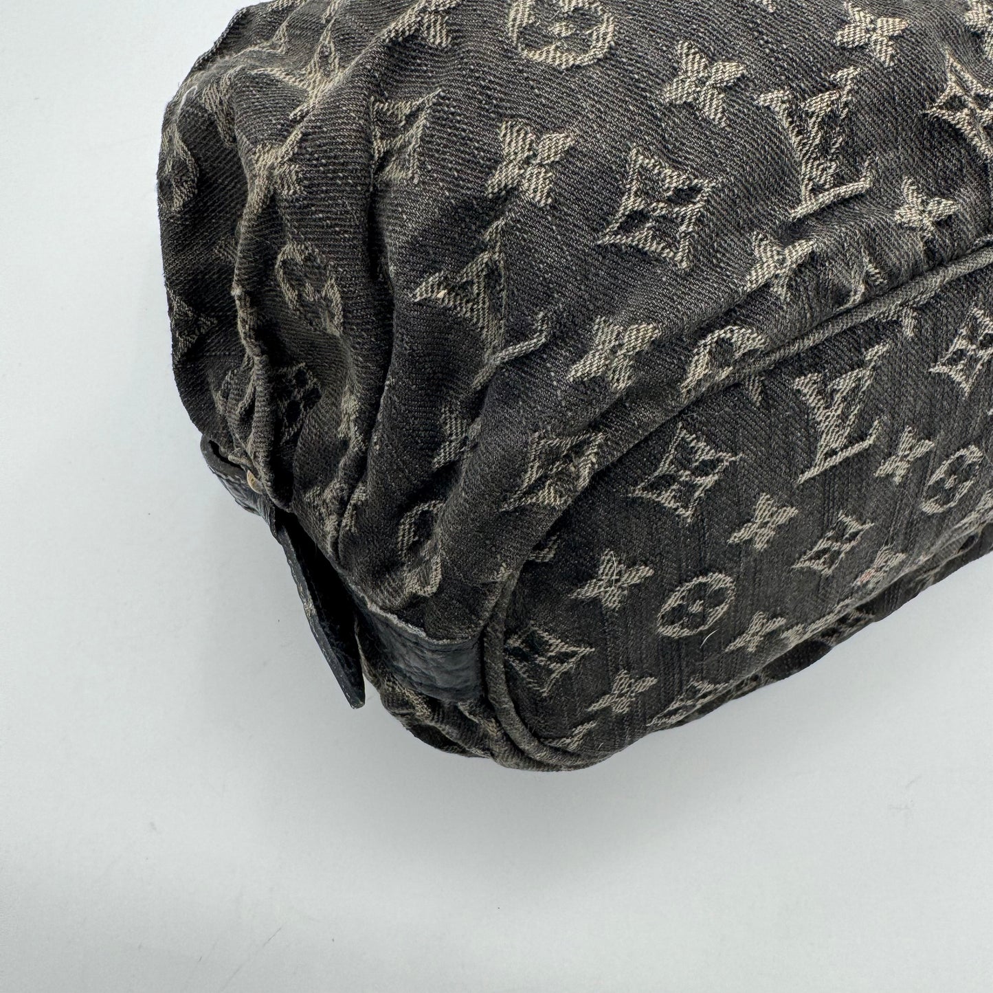 Louis Vuitton Black Monogram Denim Mahina XS Bag