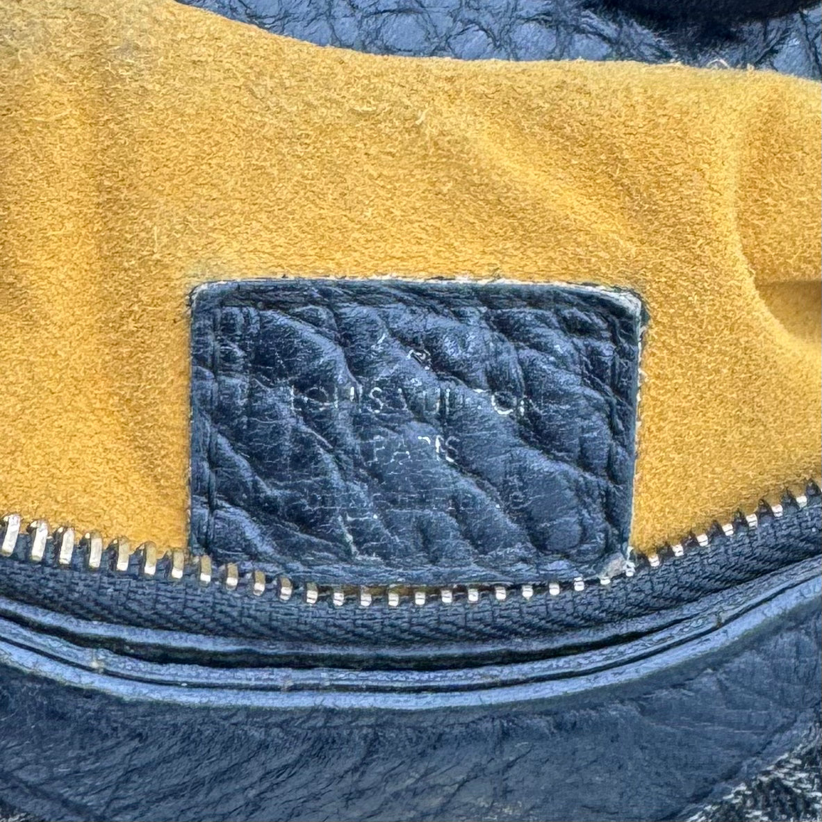 Louis Vuitton Black Monogram Denim Mahina XS Bag