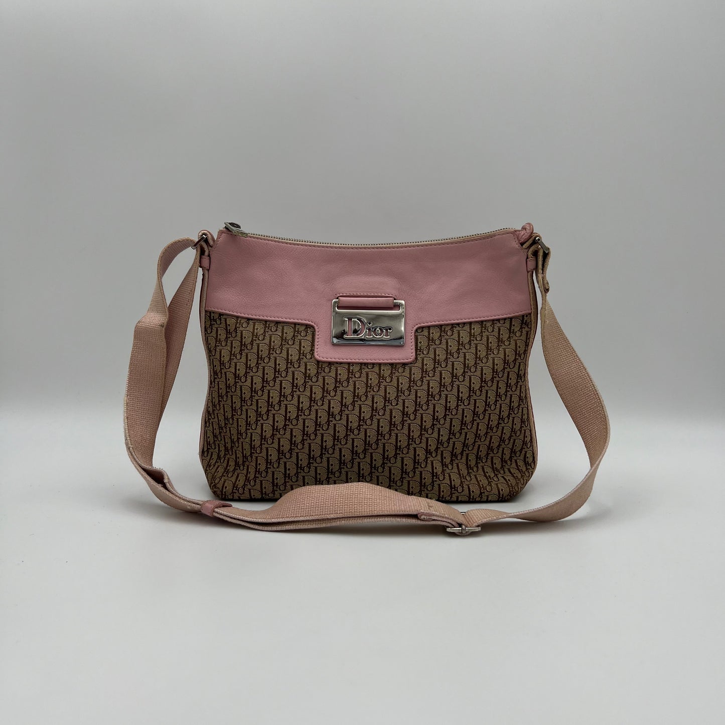 Christian Dior Street Chic Trotter Pink Leather Crossbody