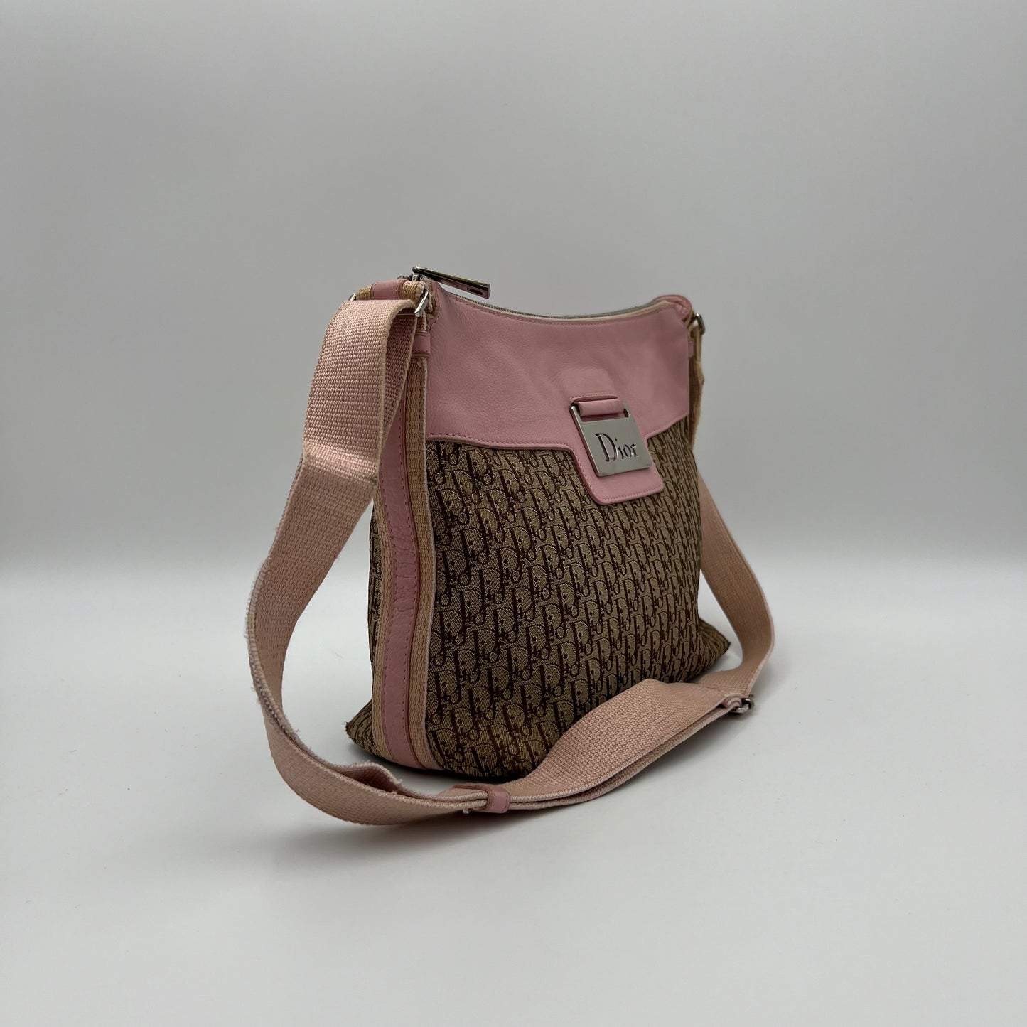 Christian Dior Street Chic Trotter Pink Leather Crossbody