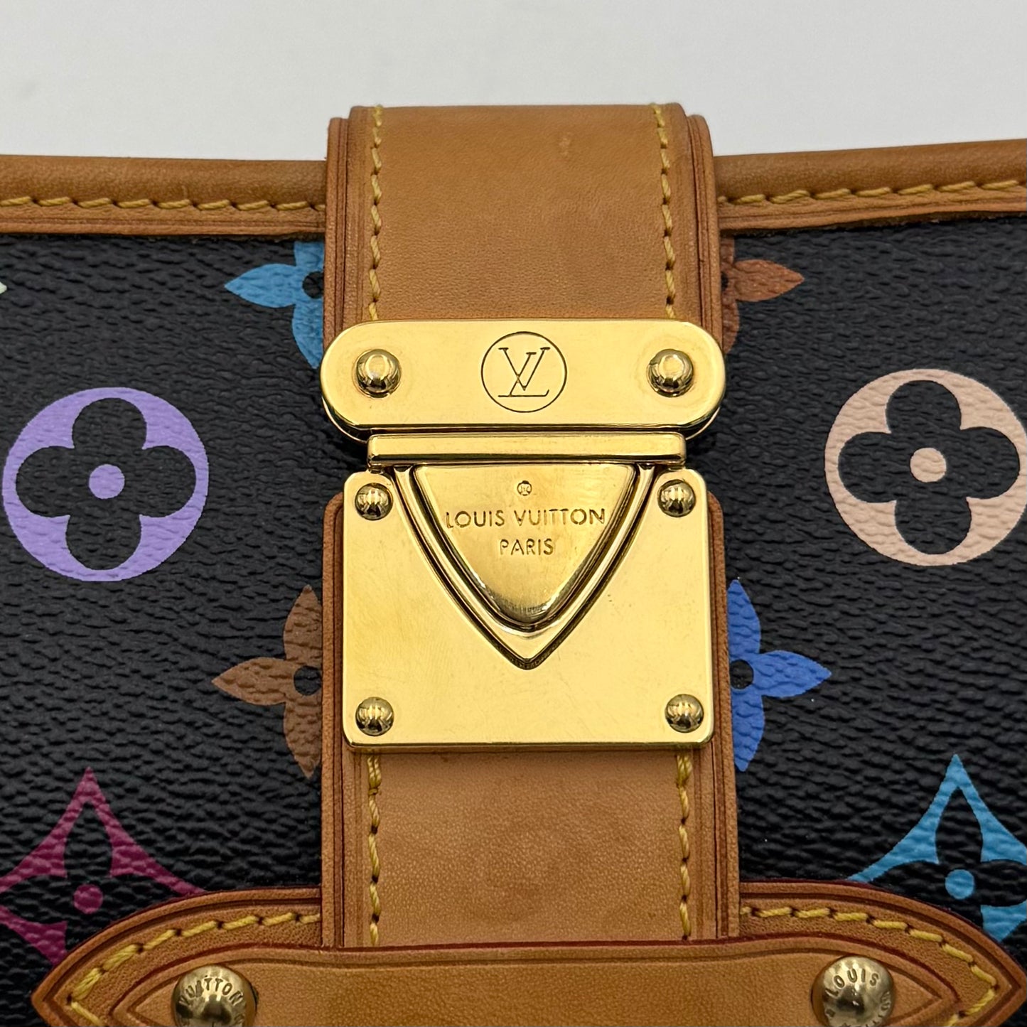 Louis Vuitton Takashi Murakami Black Multicolor Shirley