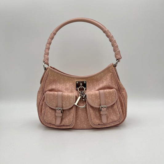 Christian Dior Pink Trotter Lovely Charm Hobo Shoulder Bag