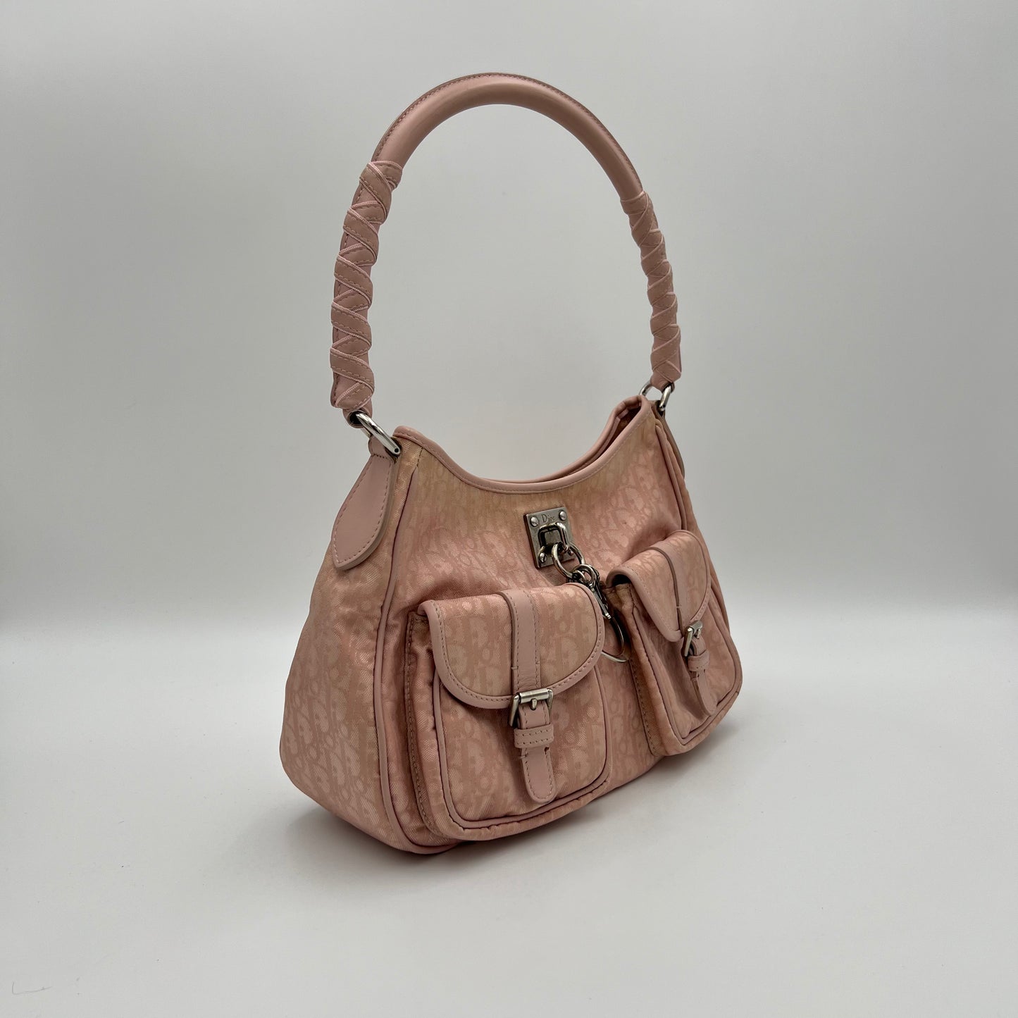 Christian Dior Pink Trotter Lovely Charm Hobo Shoulder Bag