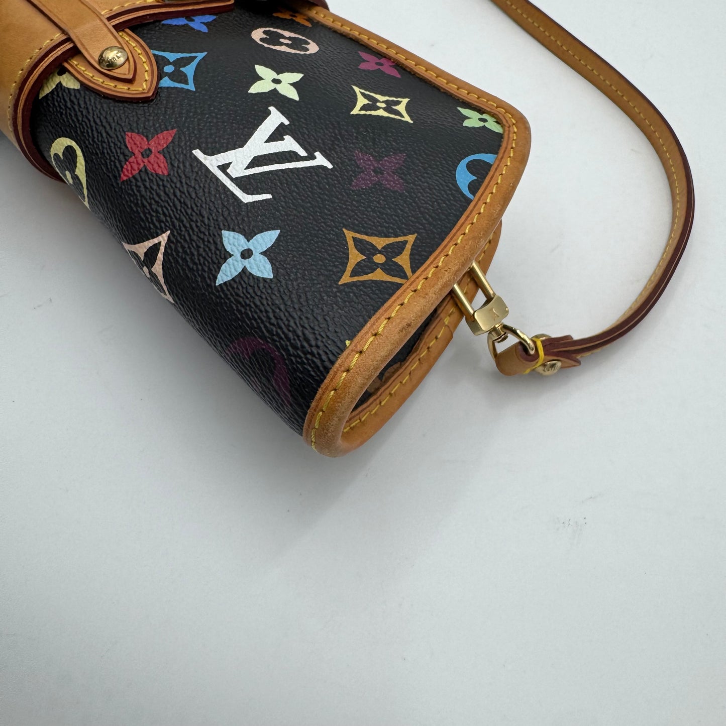 Louis Vuitton Takashi Murakami Black Multicolor Shirley